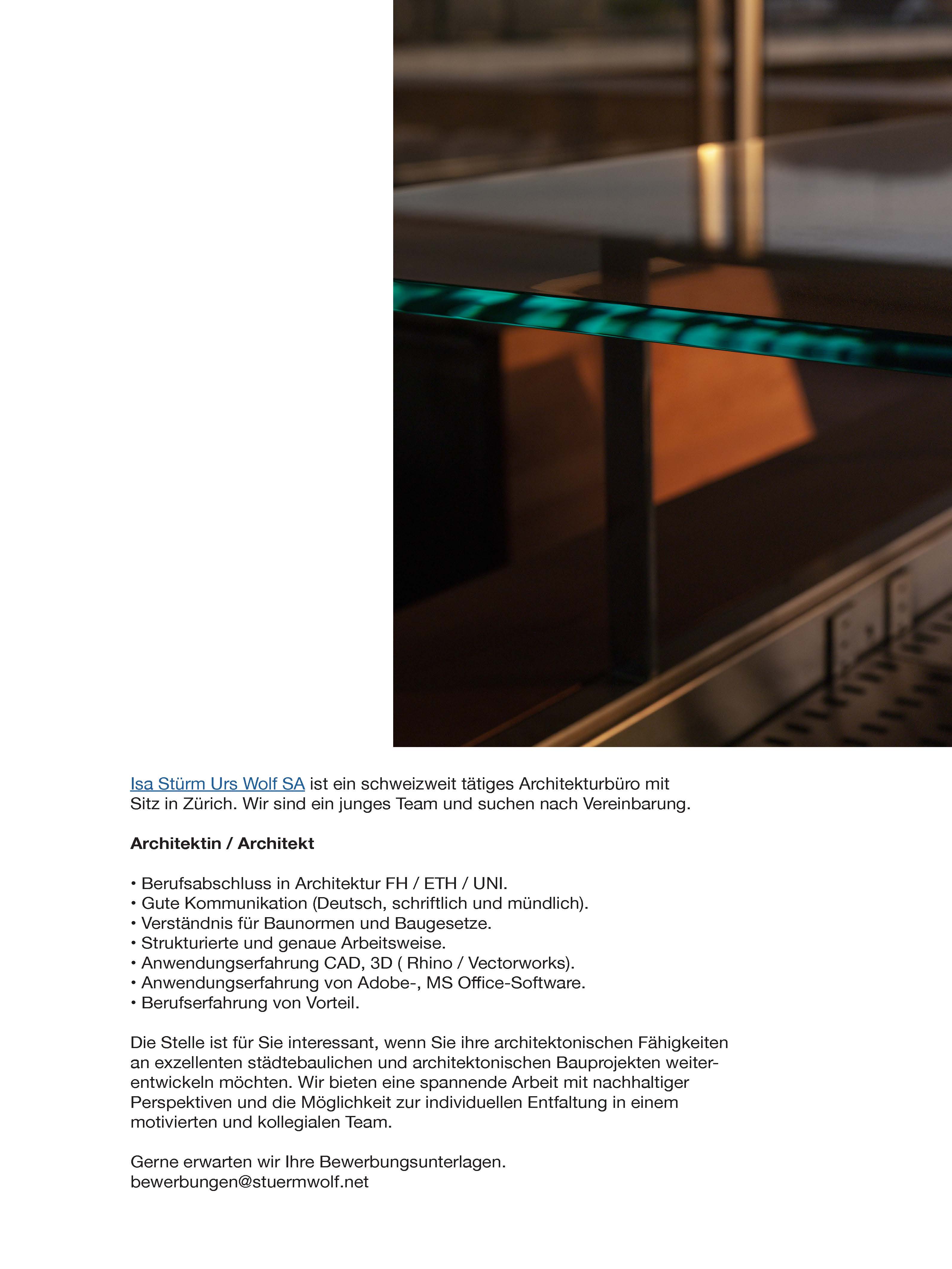 Praktium/Job Inserat
