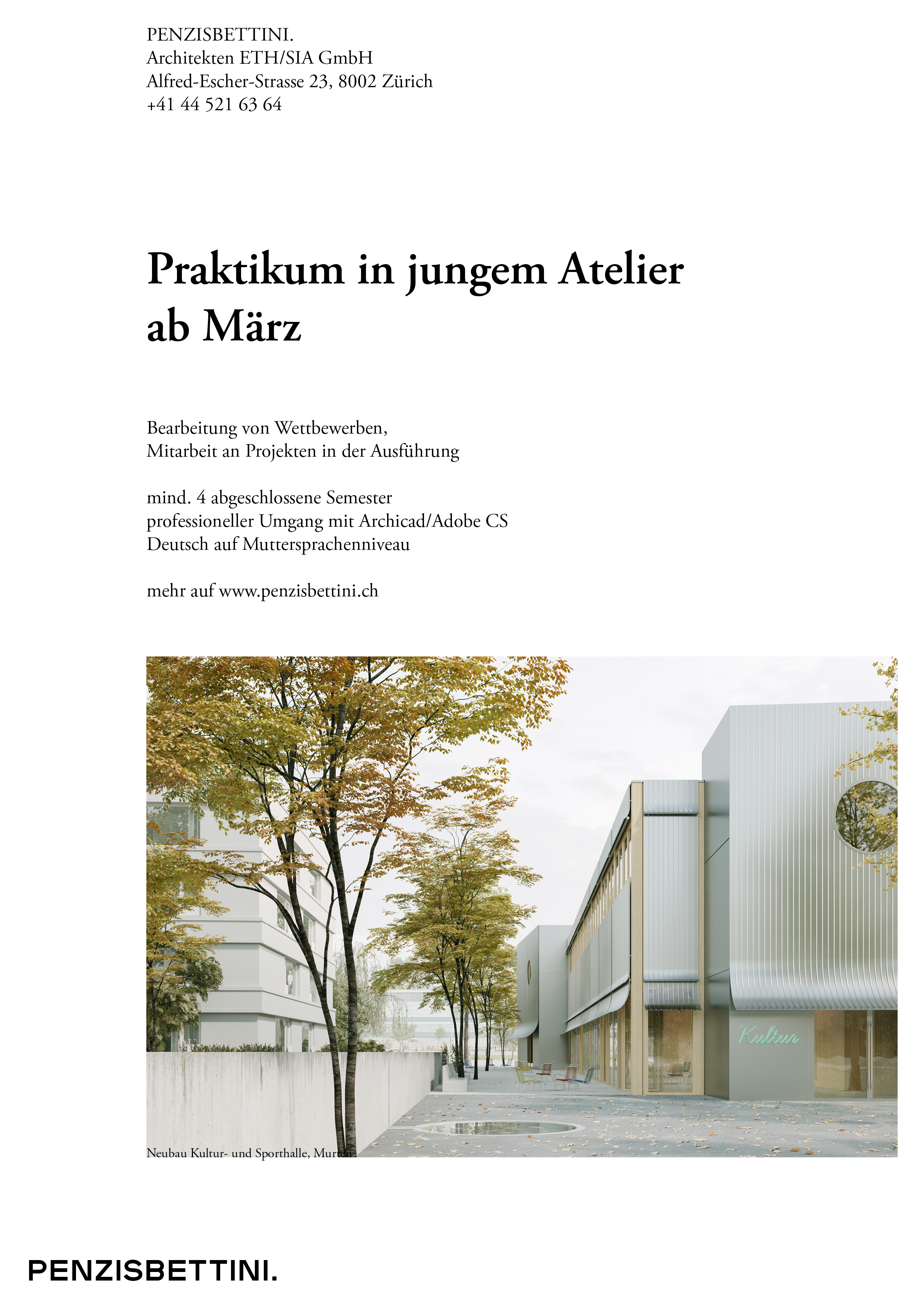 Praktium/Job Inserat