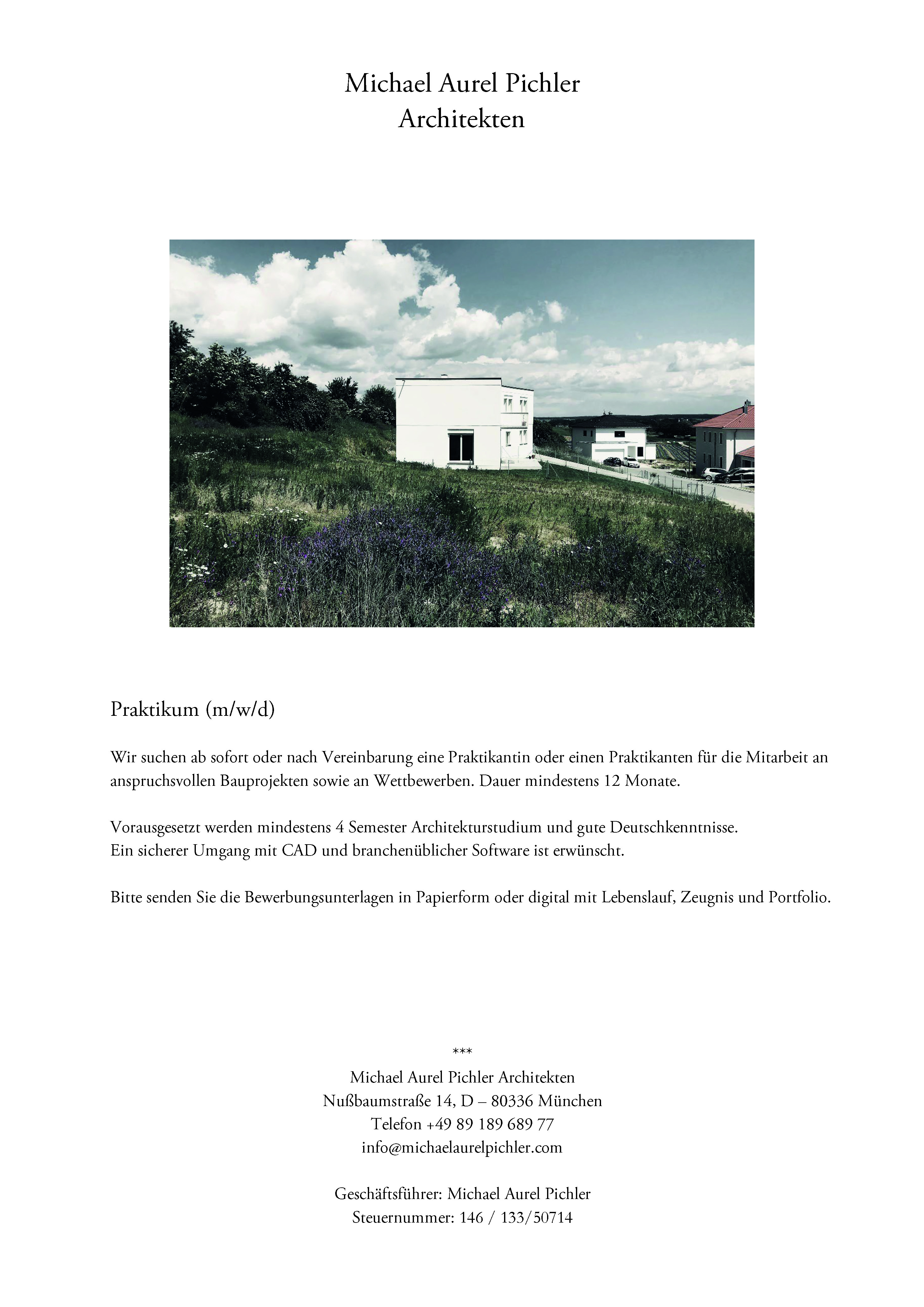 Praktium/Job Inserat