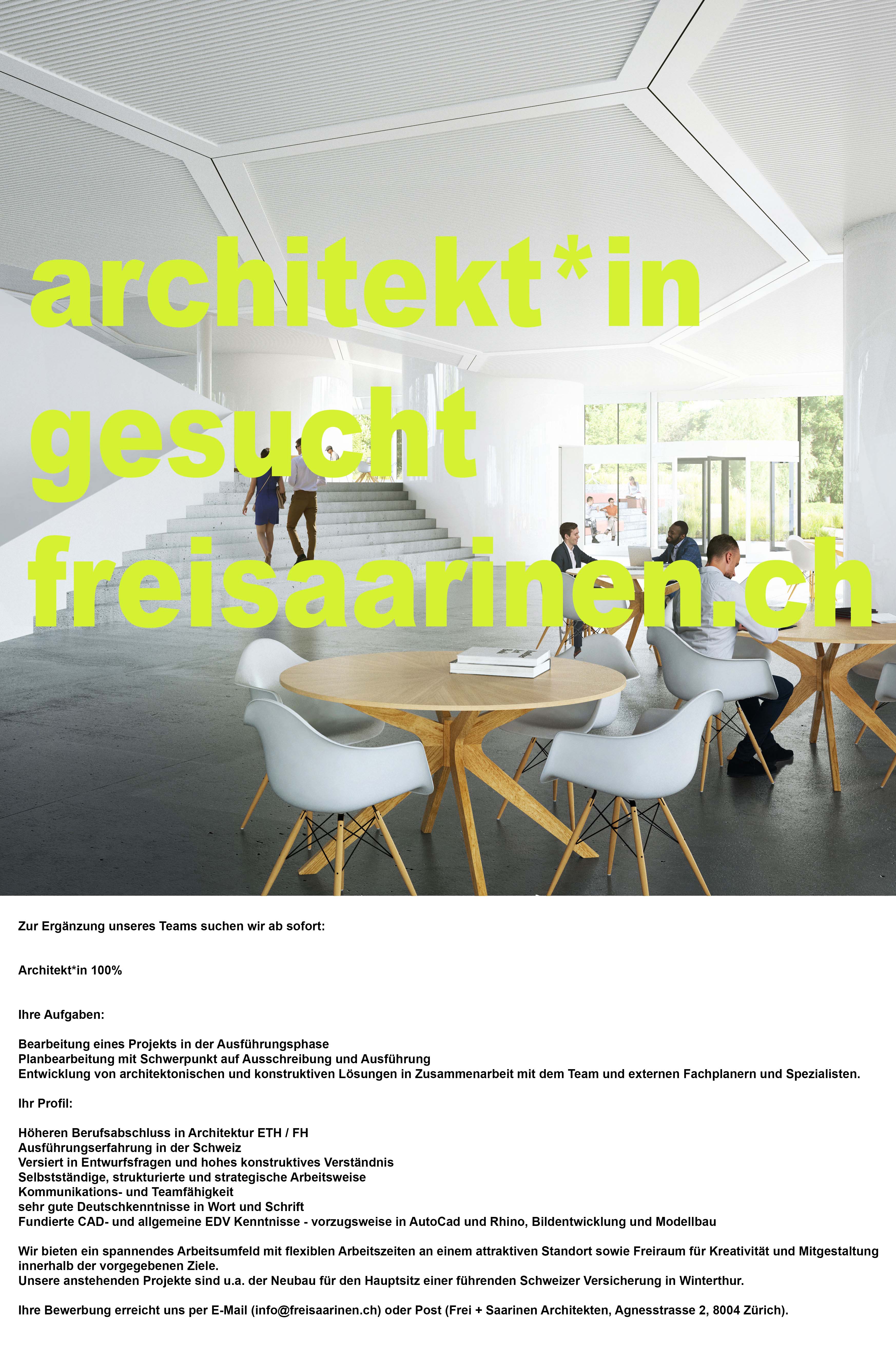 Praktium/Job Inserat