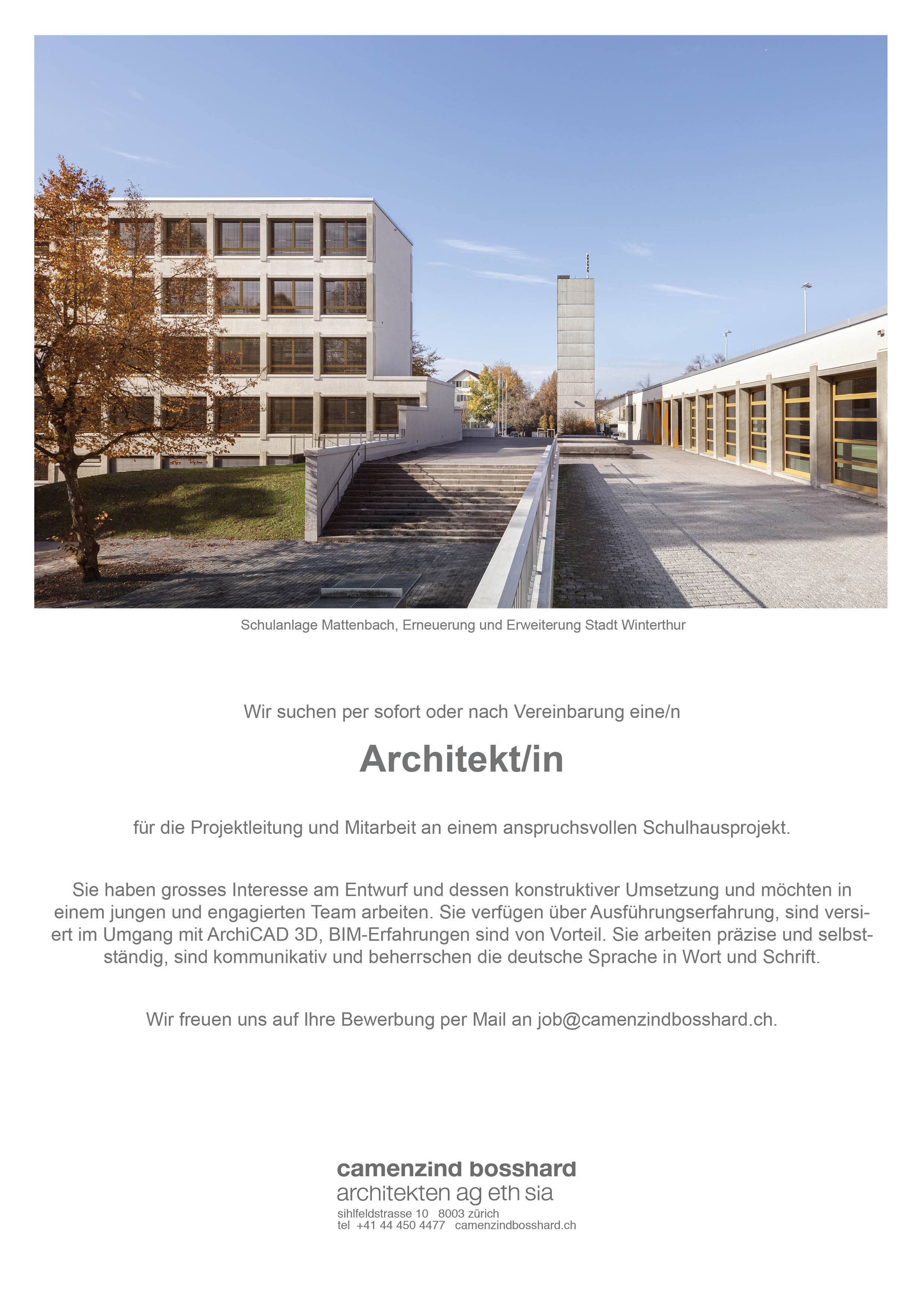 Praktium/Job Inserat