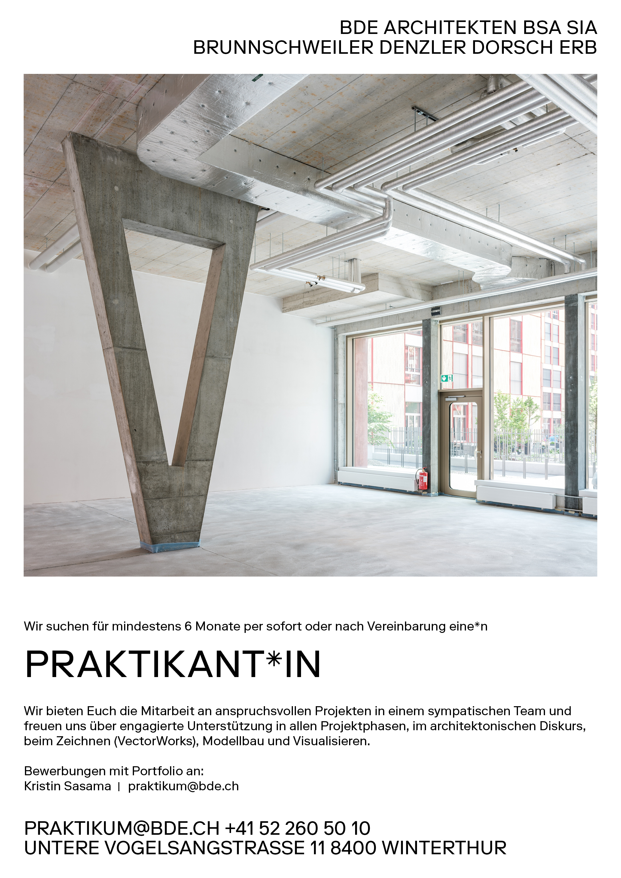 Praktium/Job Inserat