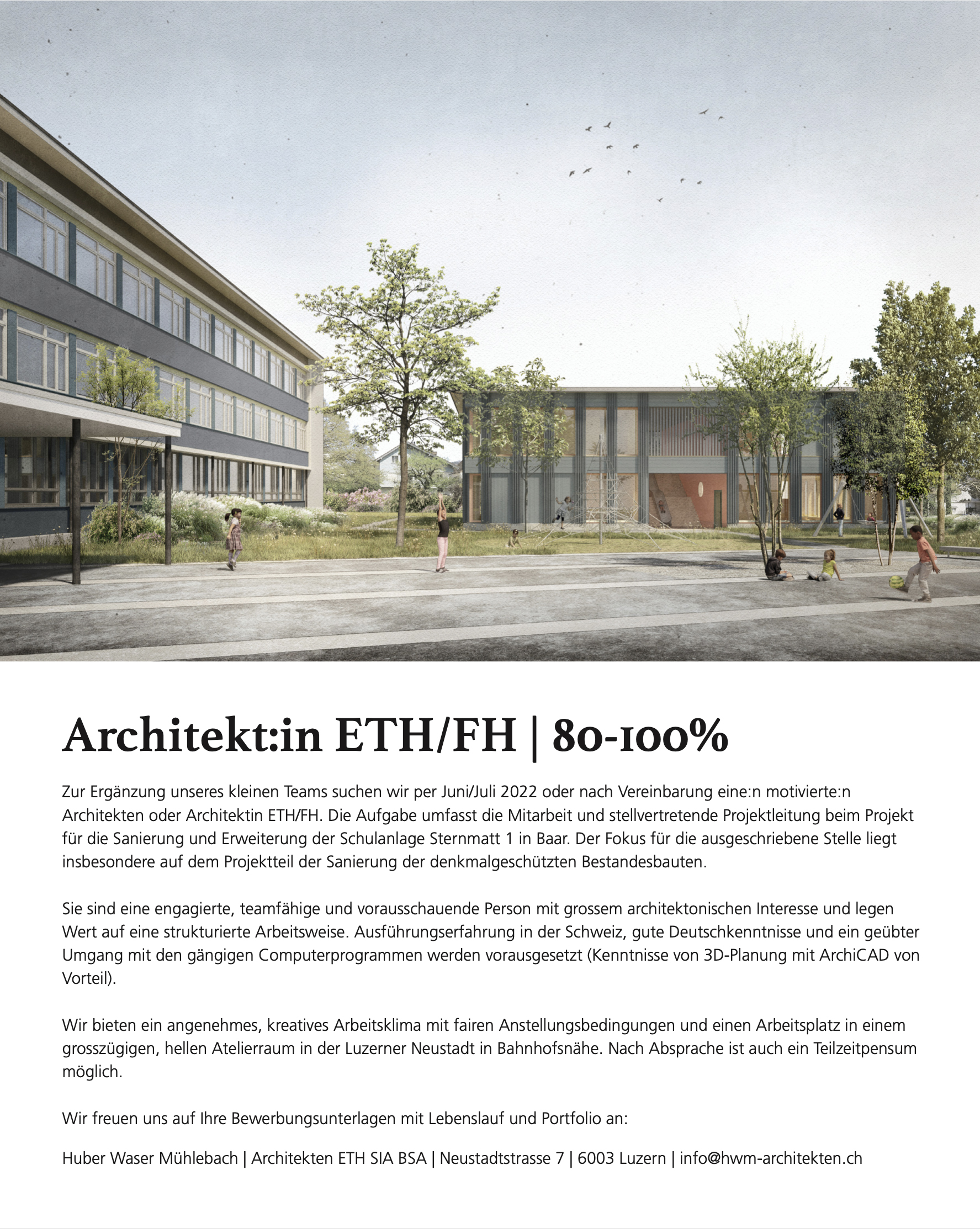 Praktium/Job Inserat