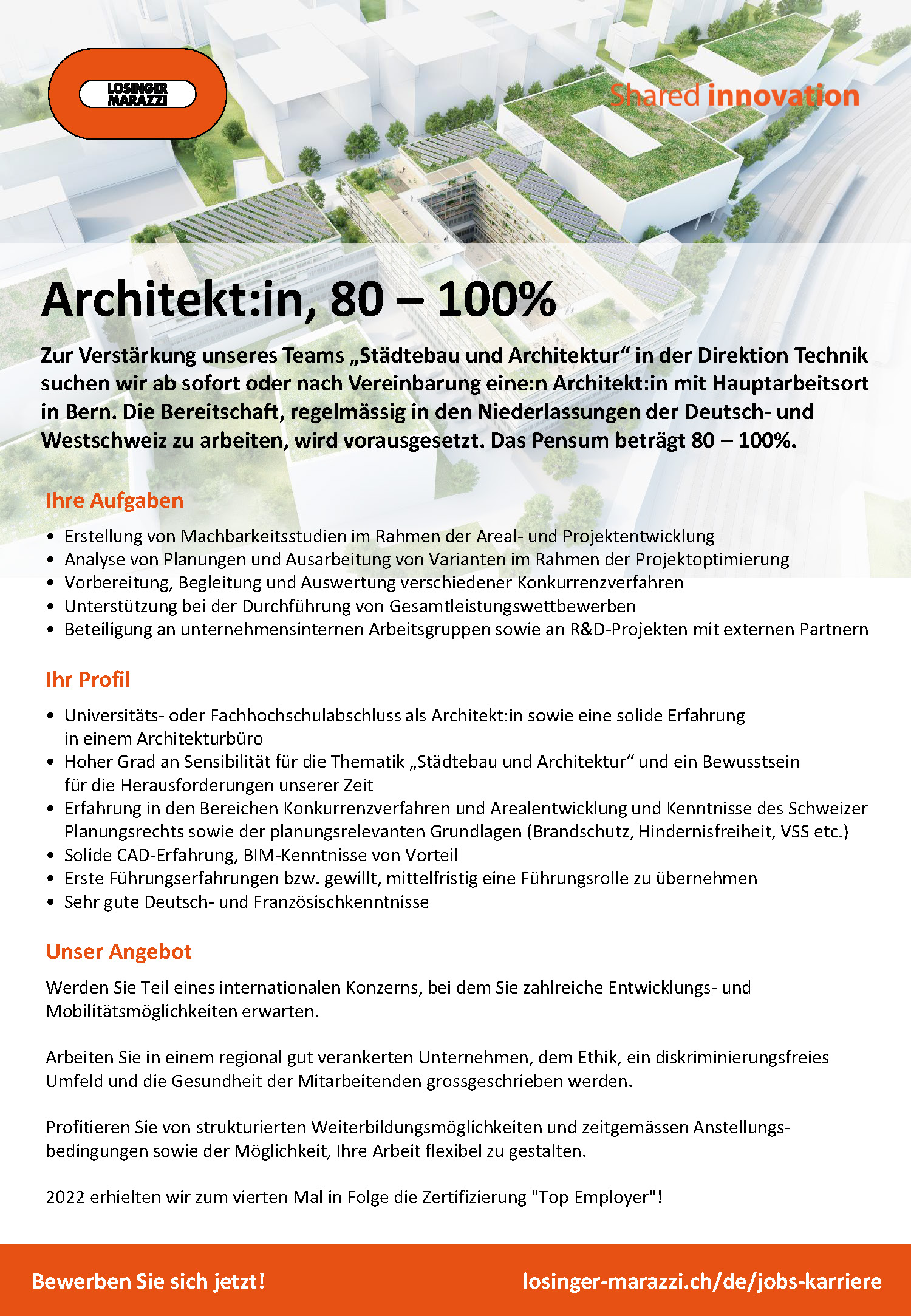 Praktium/Job Inserat