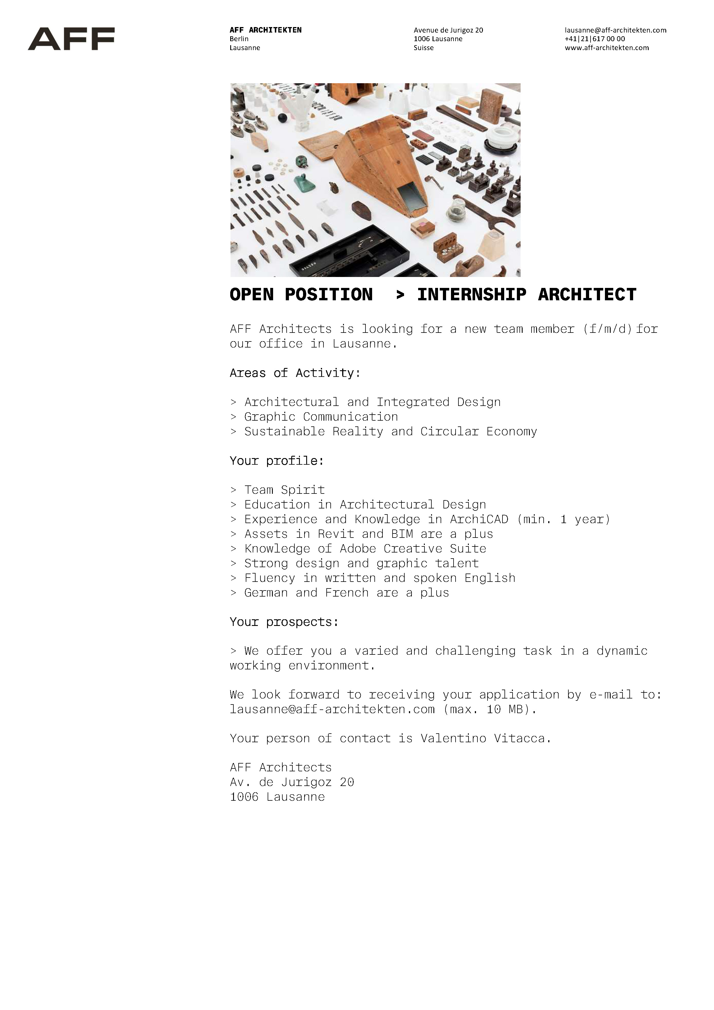 Praktium/Job Inserat