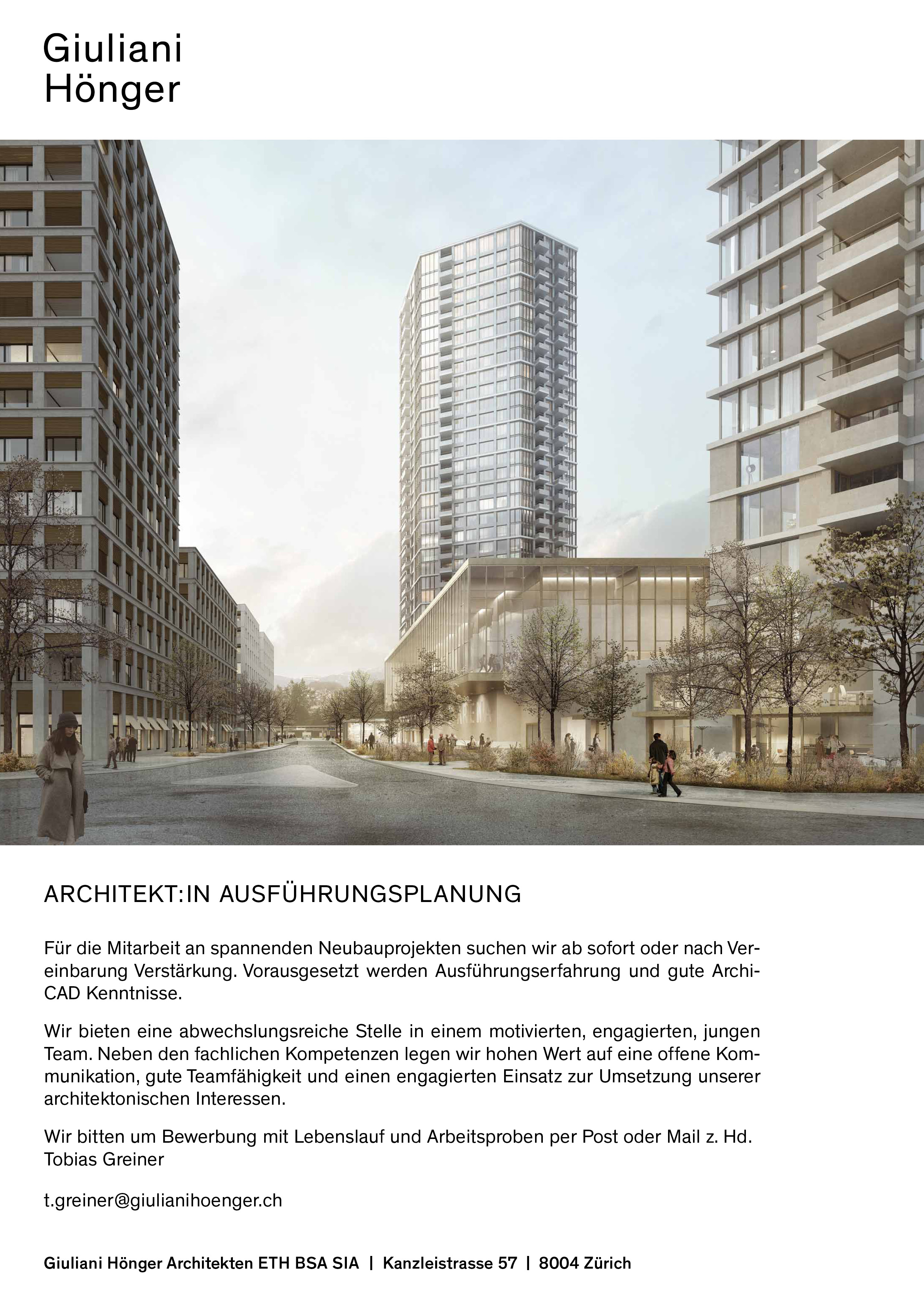 Praktium/Job Inserat