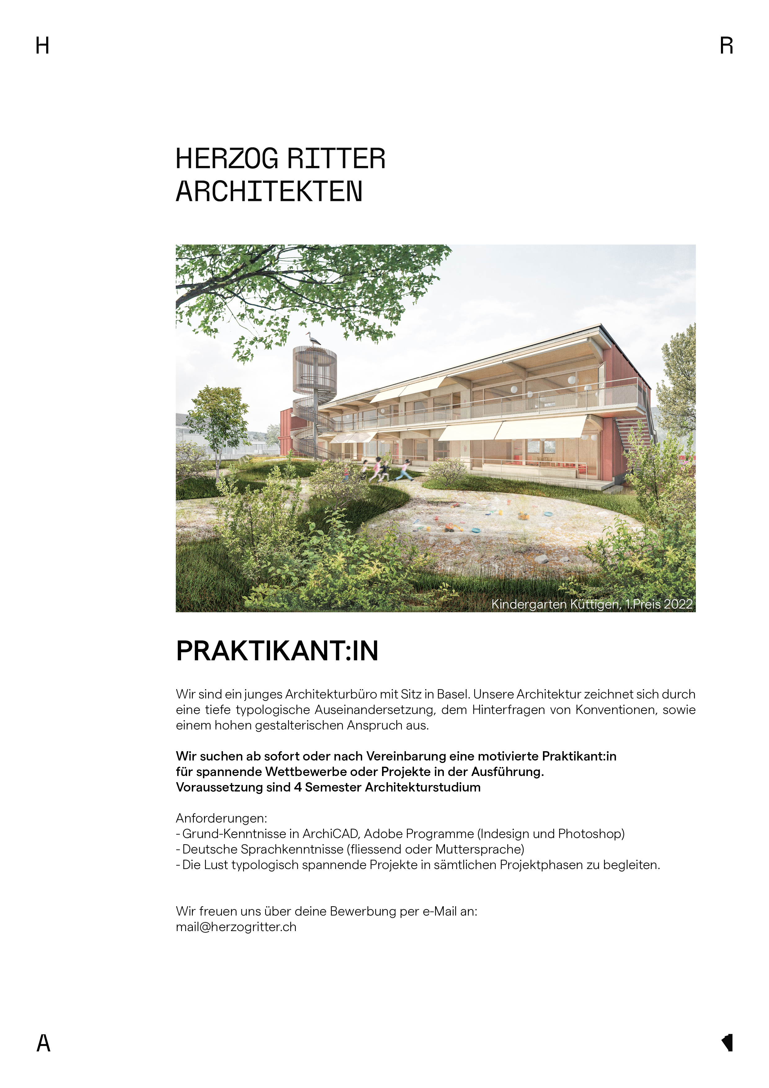 Praktium/Job Inserat