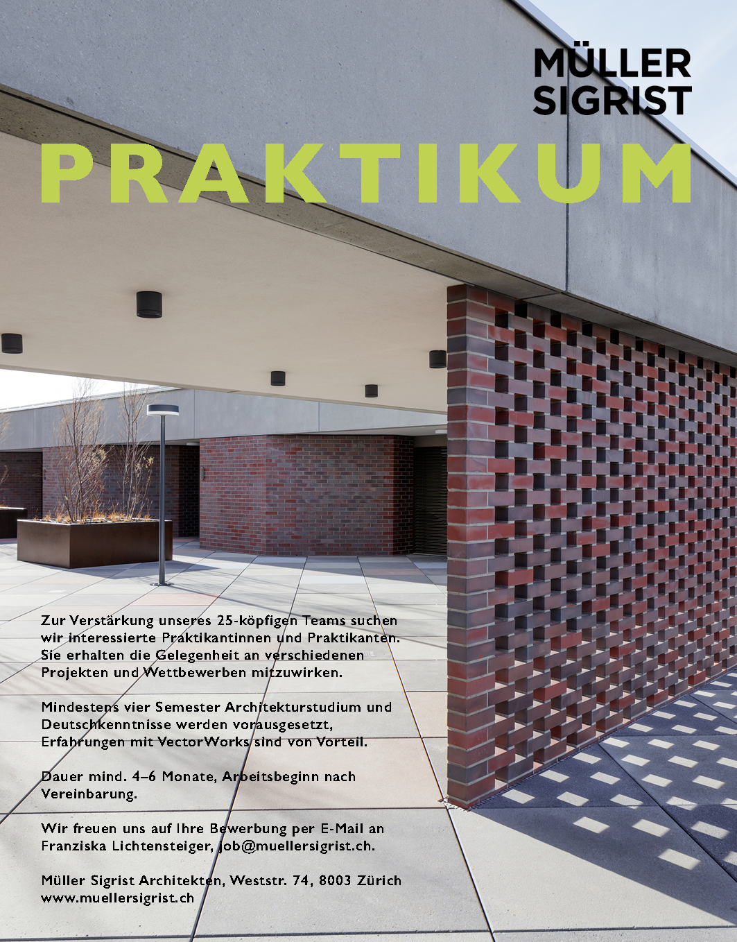 Praktium/Job Inserat