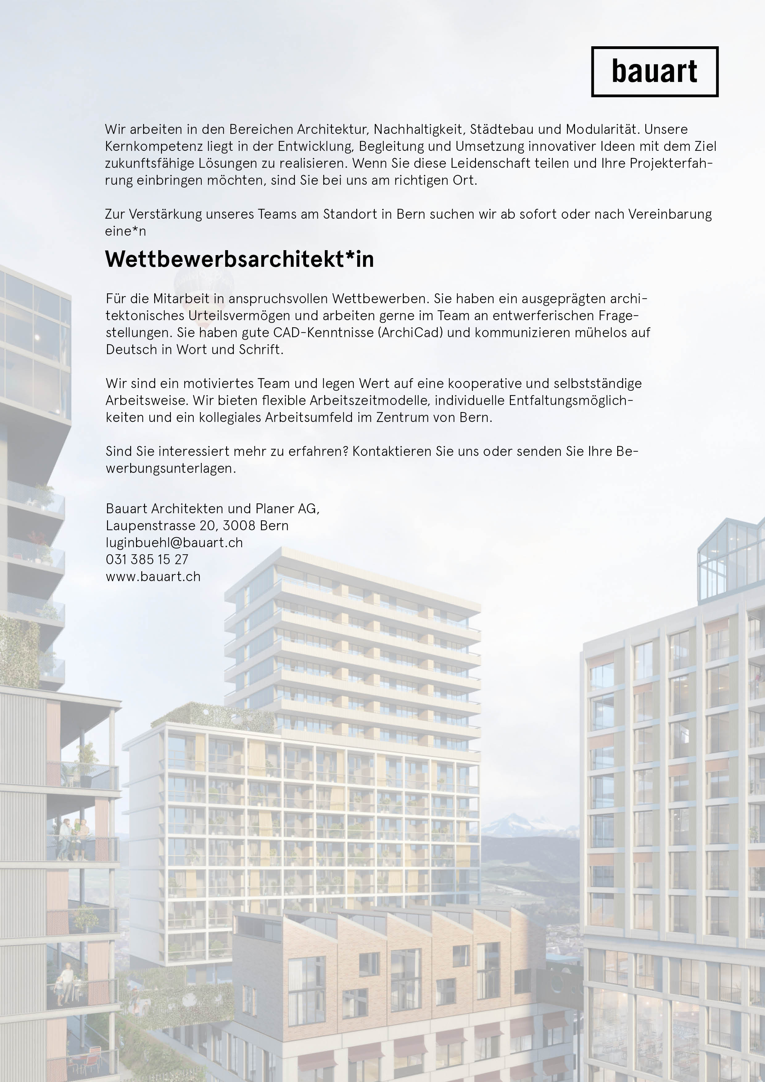 Praktium/Job Inserat