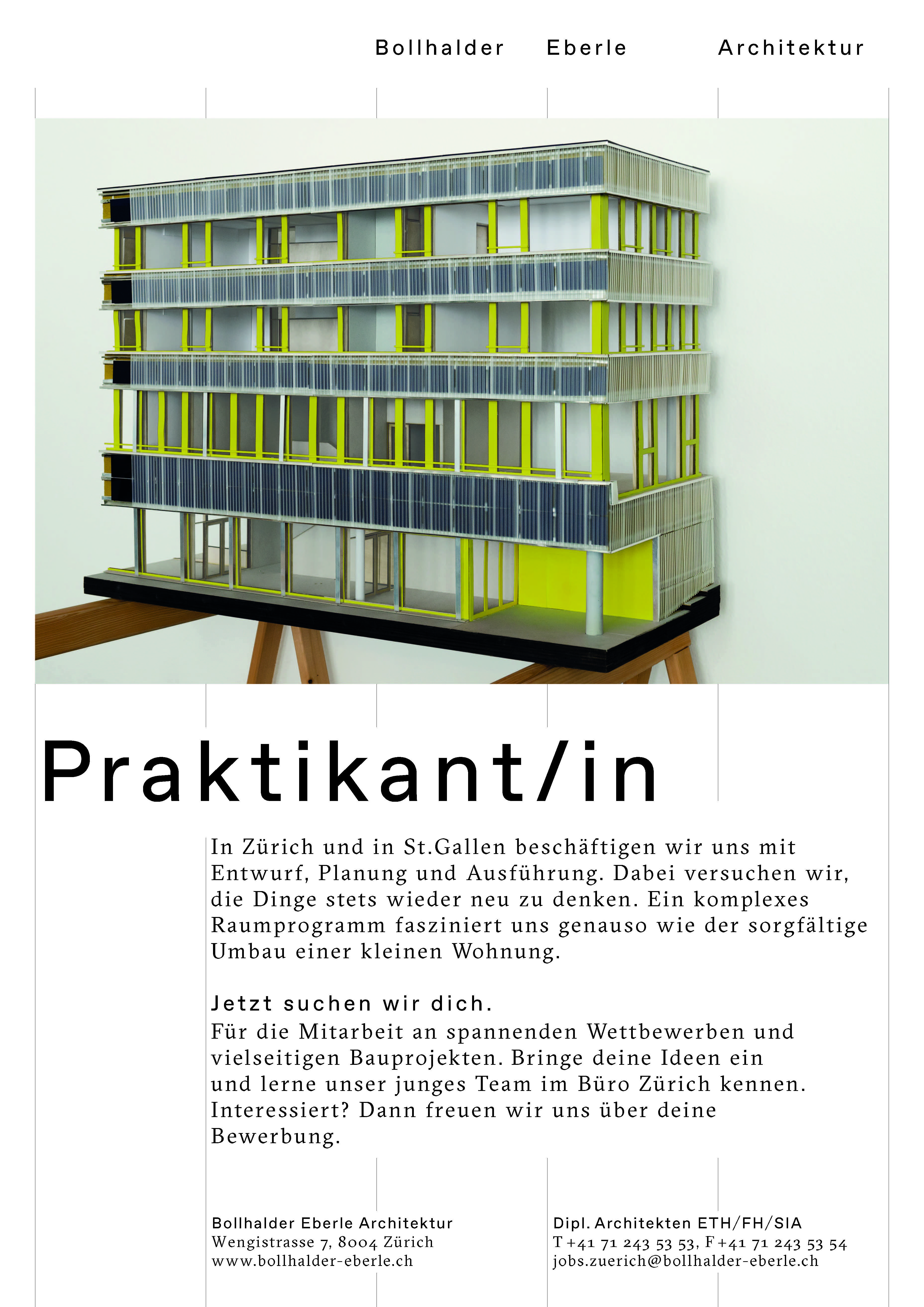 Praktium/Job Inserat