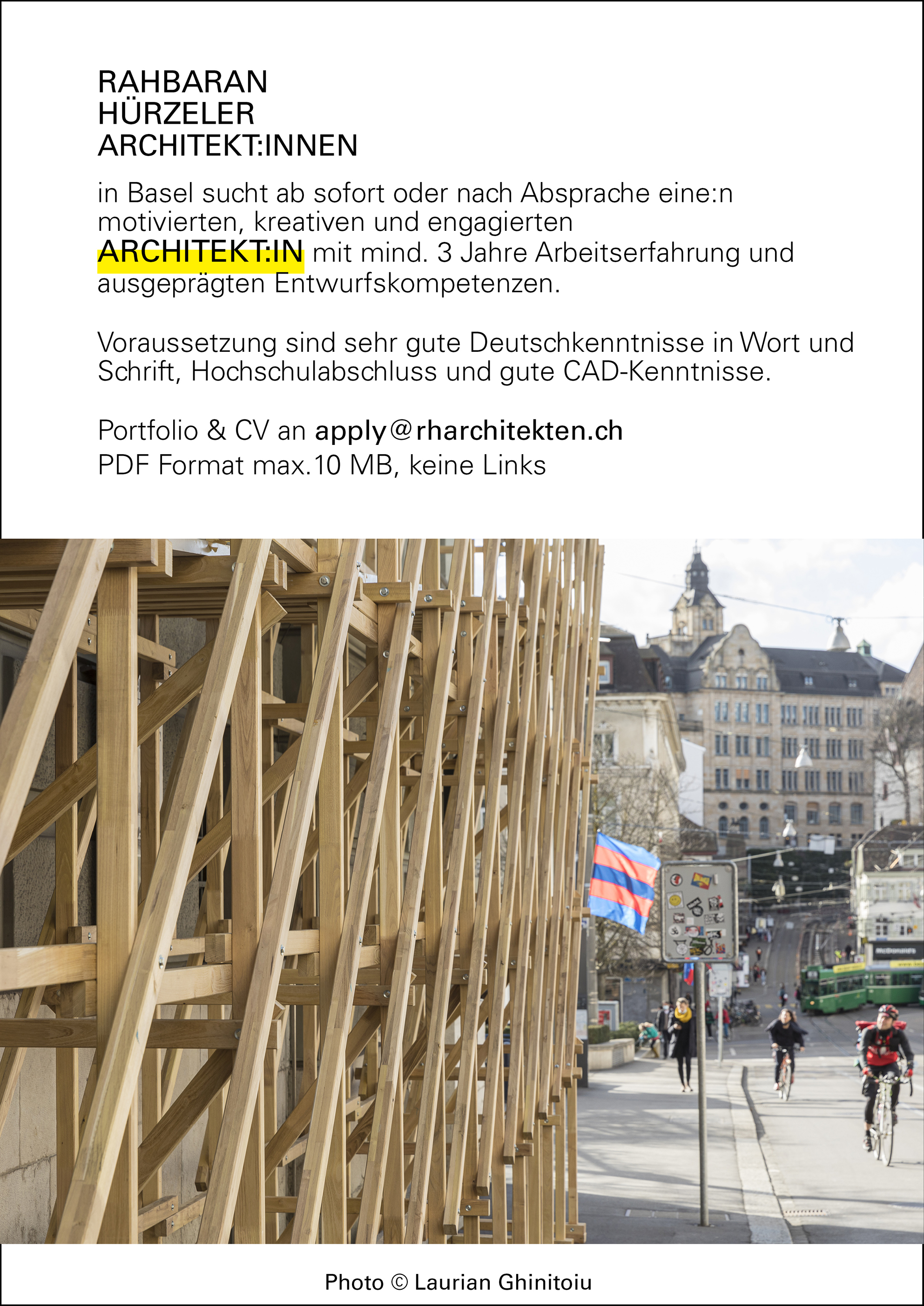 Praktium/Job Inserat