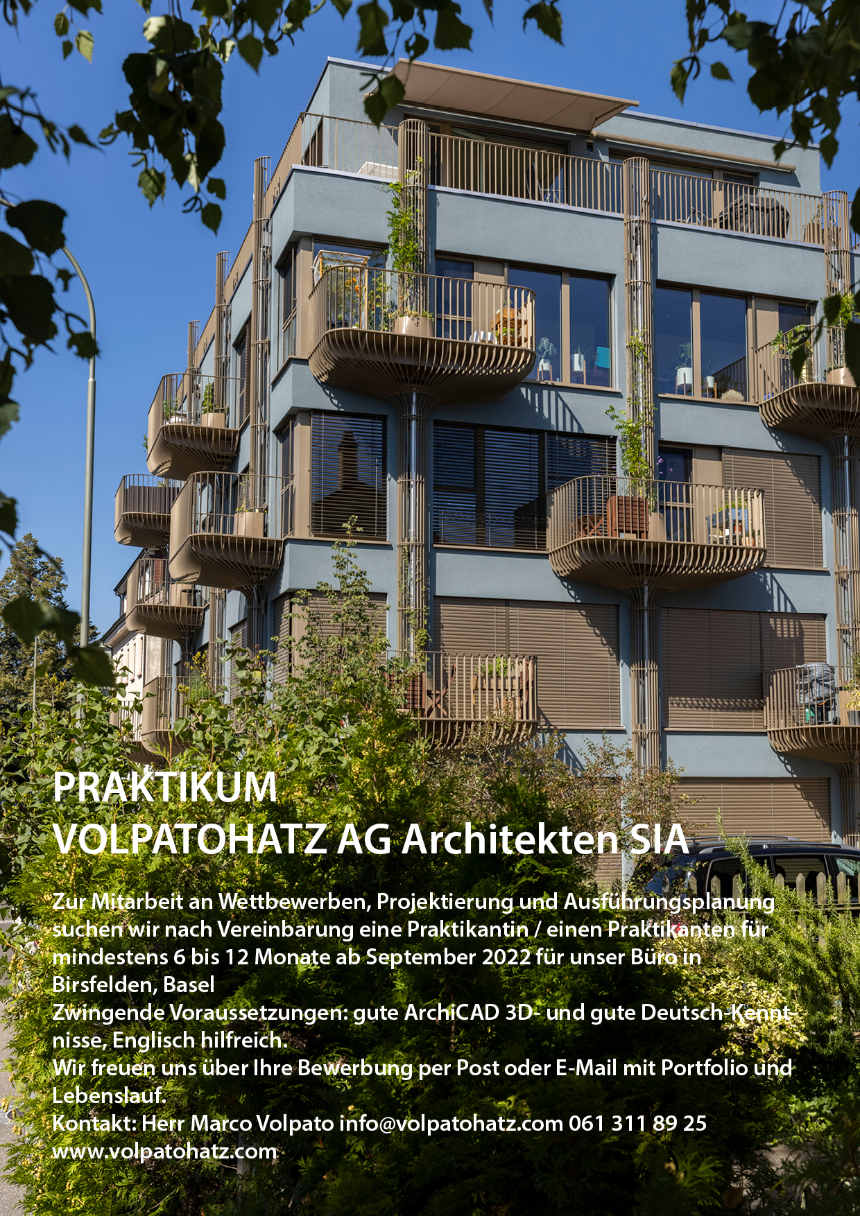 Praktium/Job Inserat