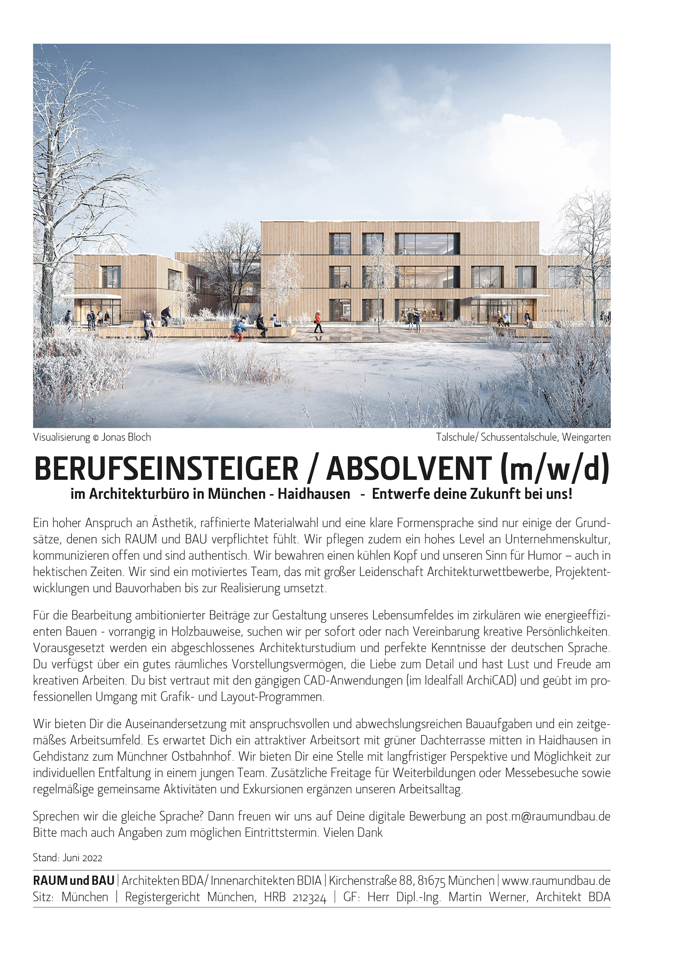 Praktium/Job Inserat