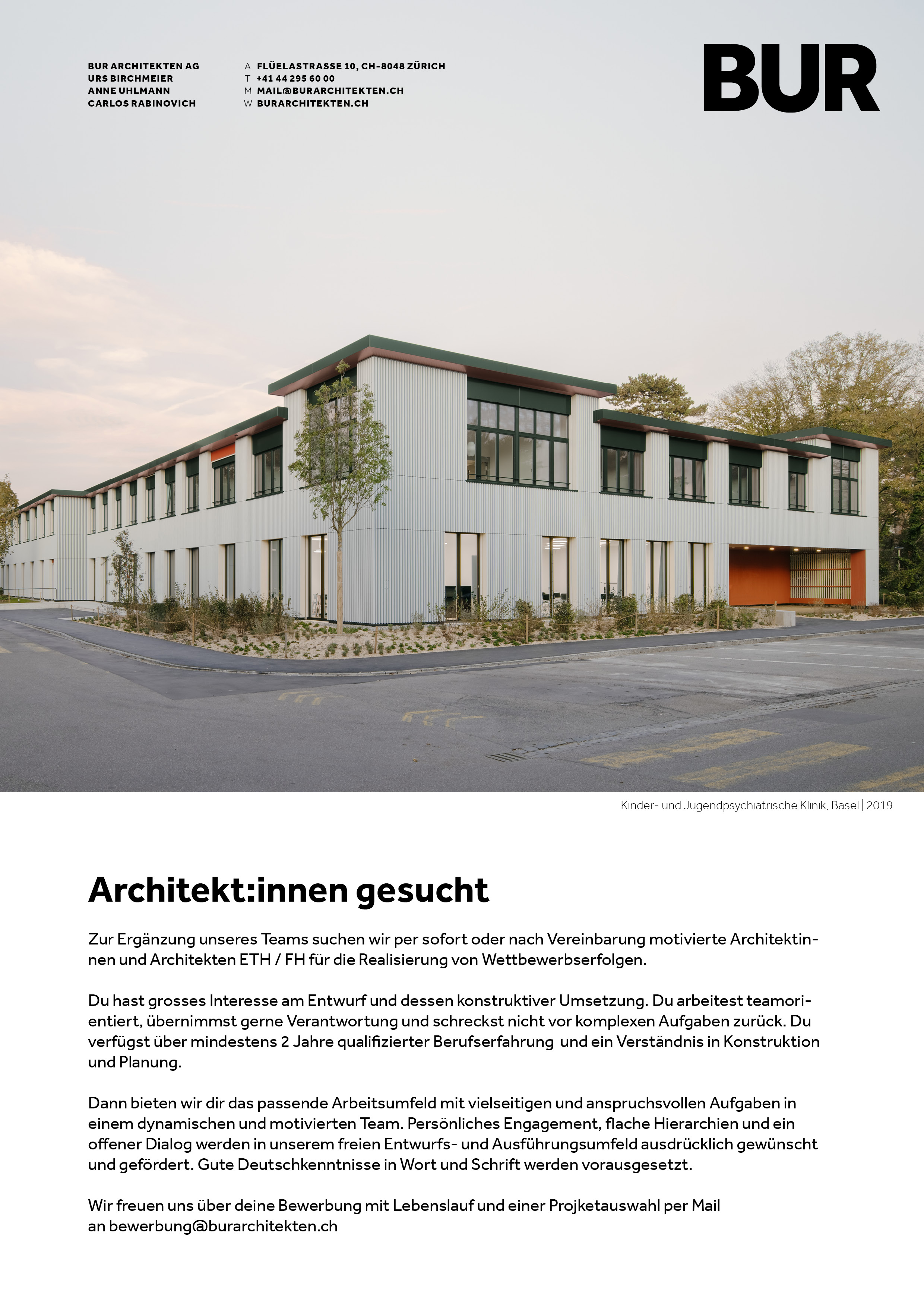 Praktium/Job Inserat