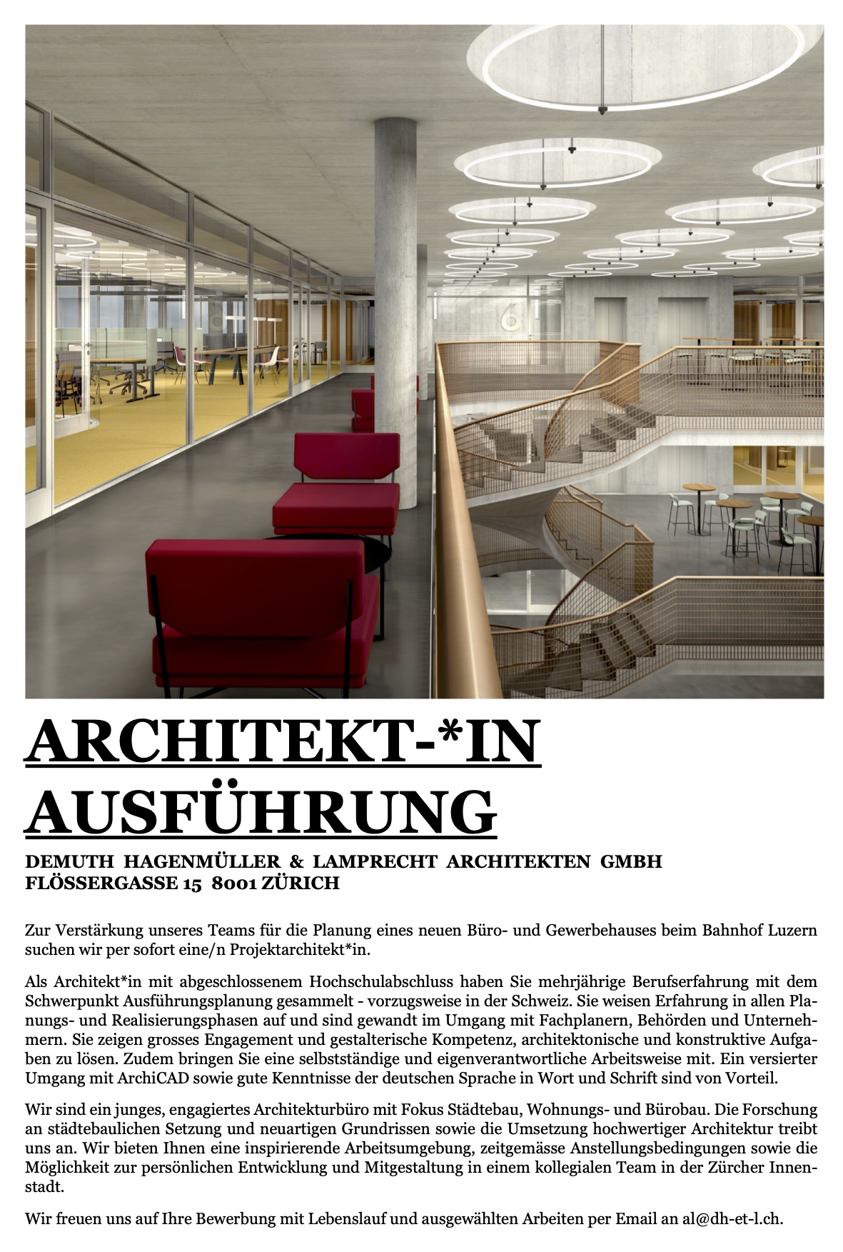 Praktium/Job Inserat
