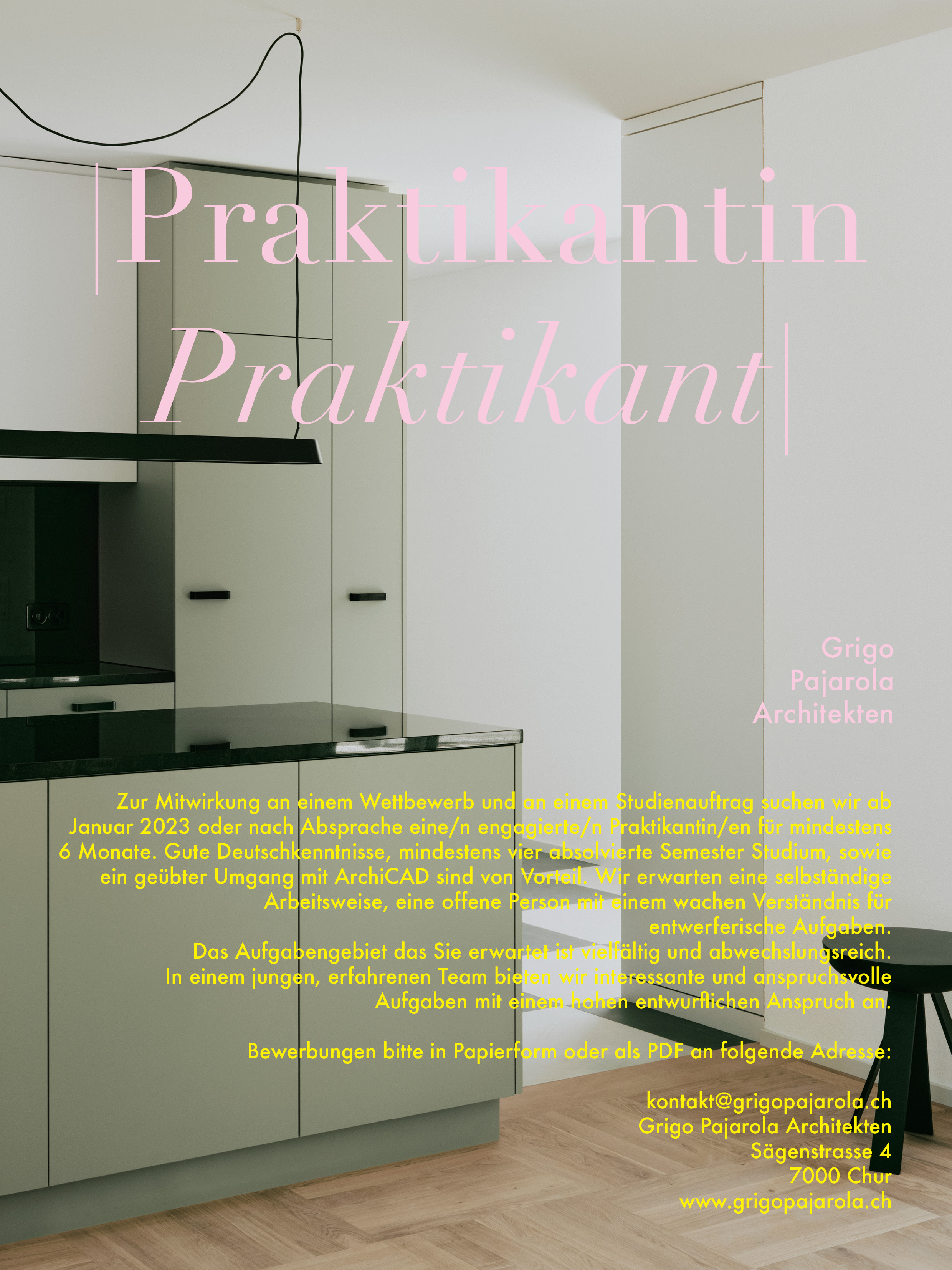 Praktium/Job Inserat