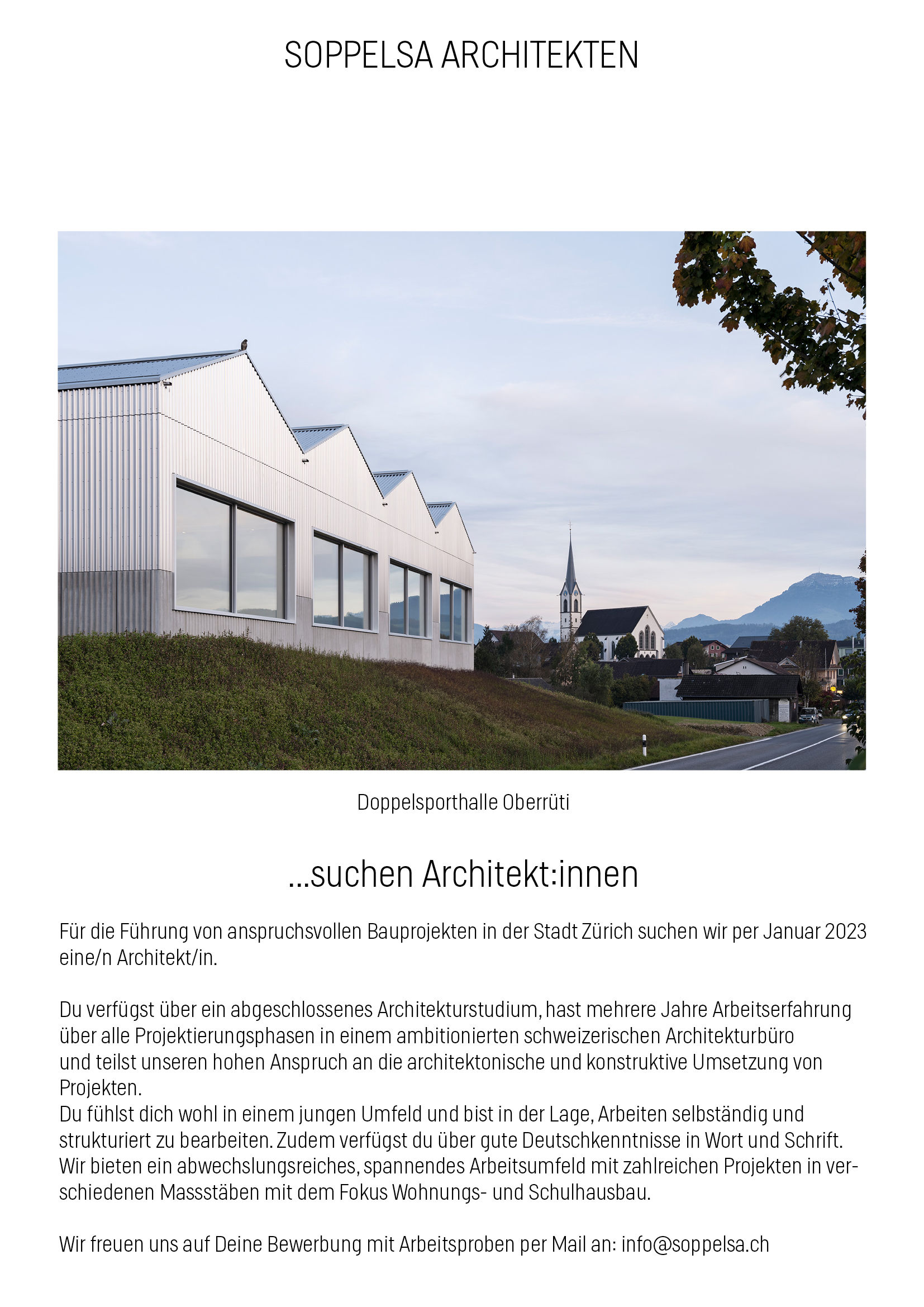 Praktium/Job Inserat