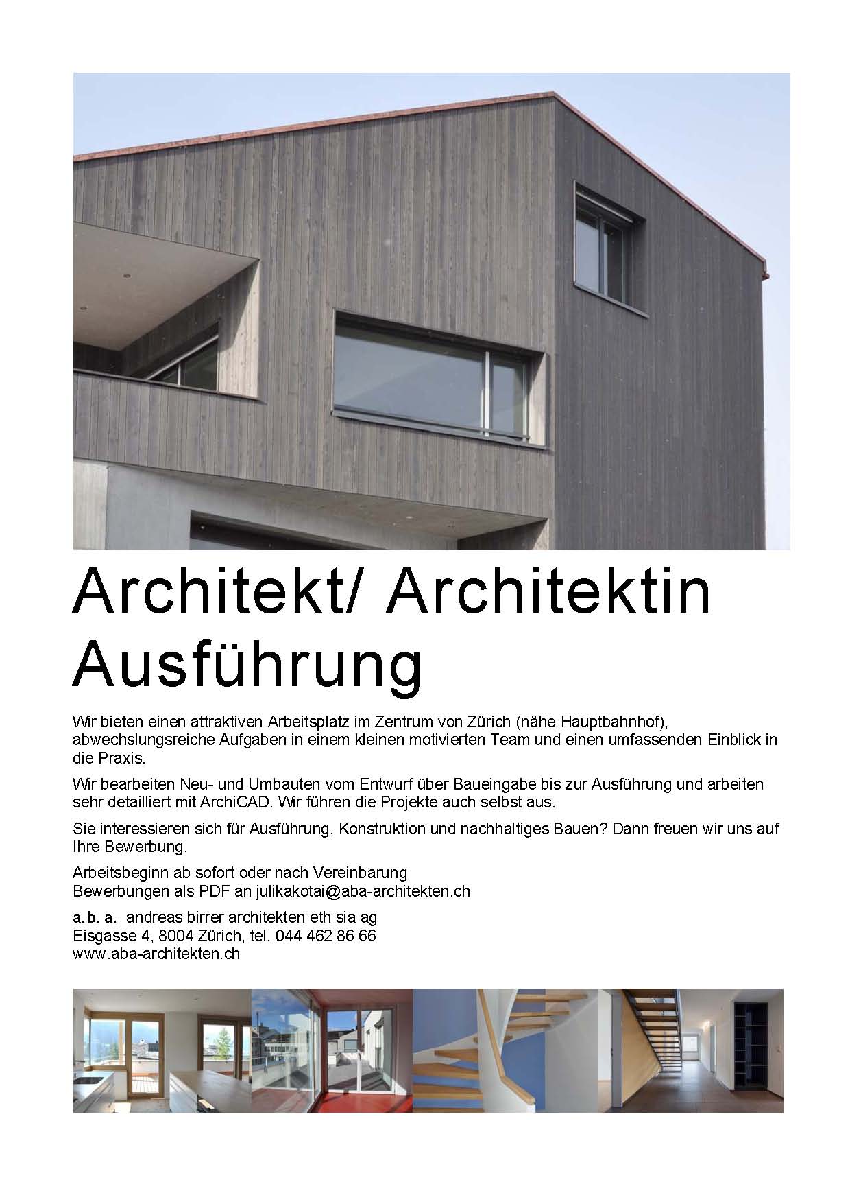 Praktium/Job Inserat