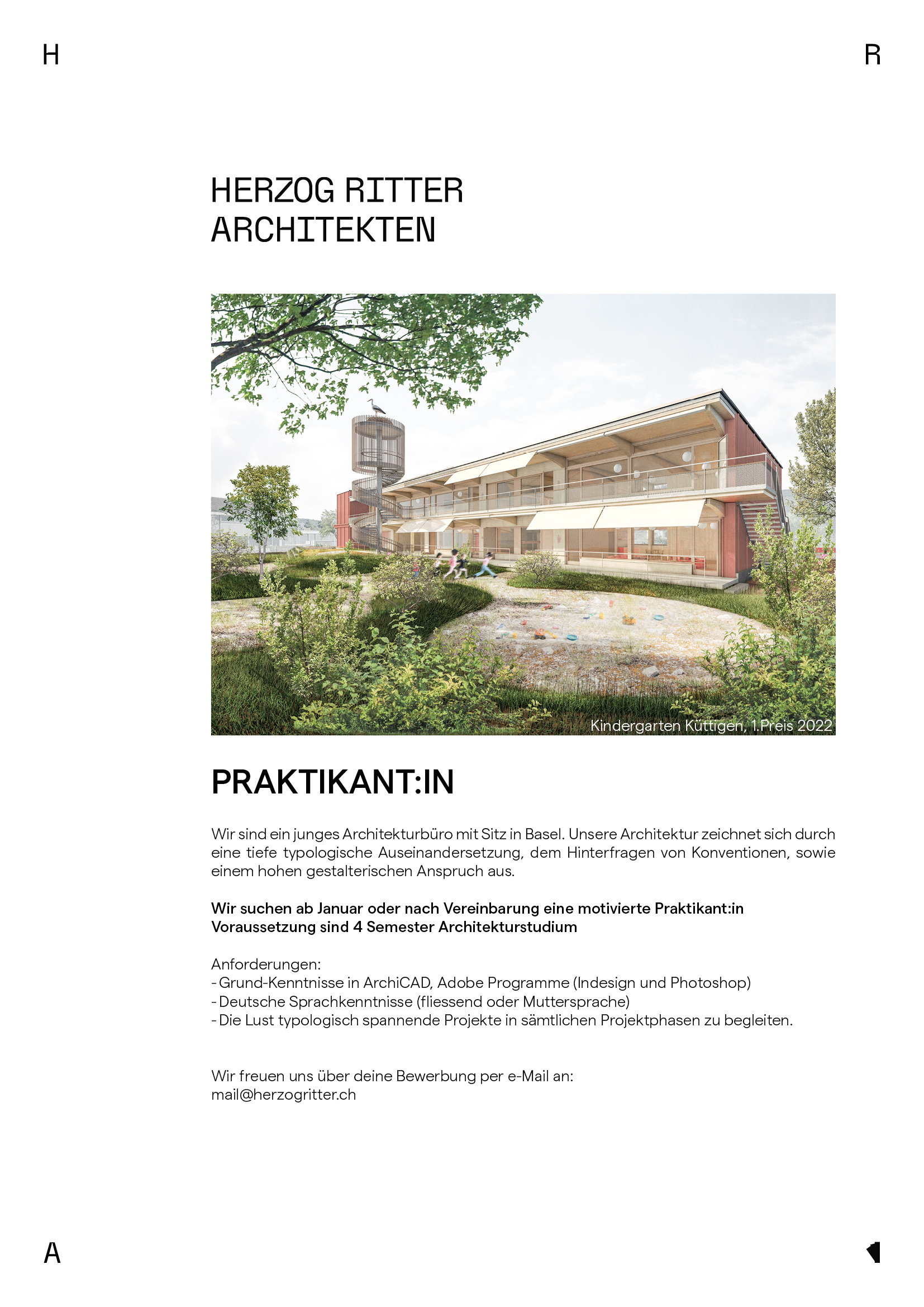 Praktium/Job Inserat