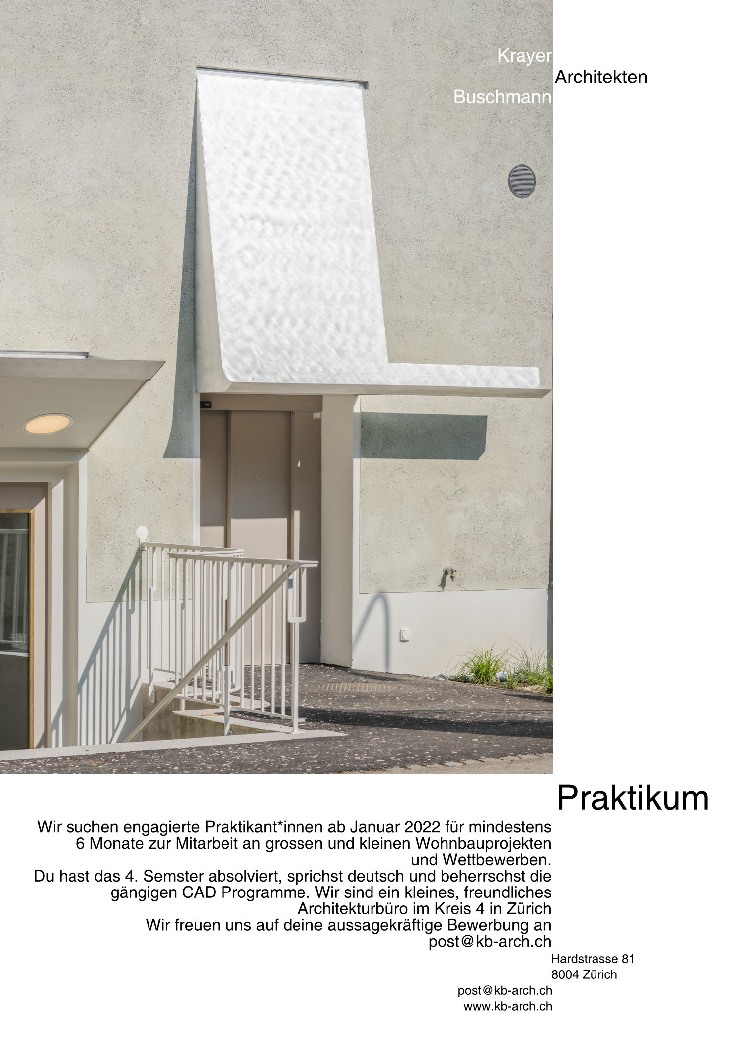 Praktium/Job Inserat