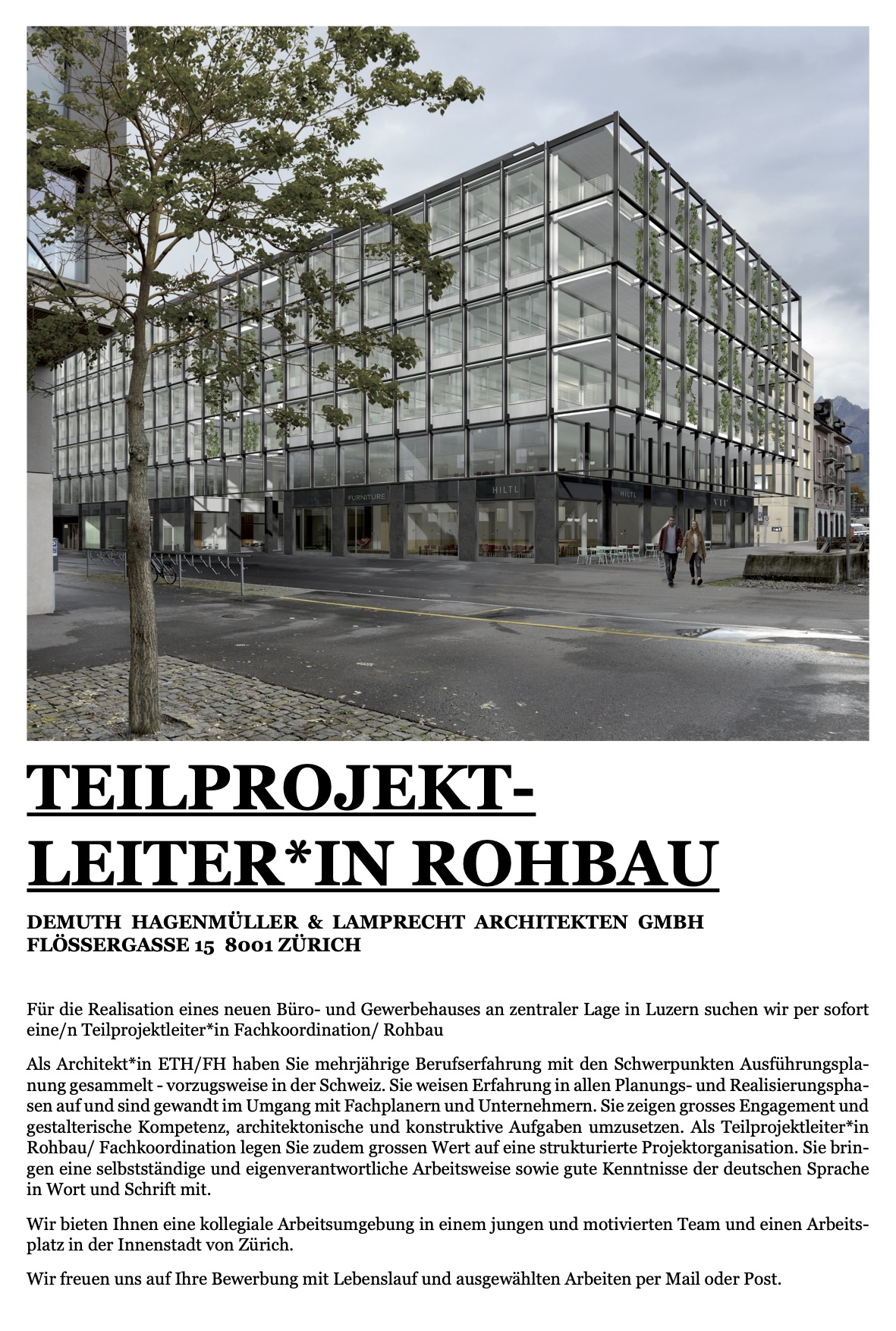 Praktium/Job Inserat