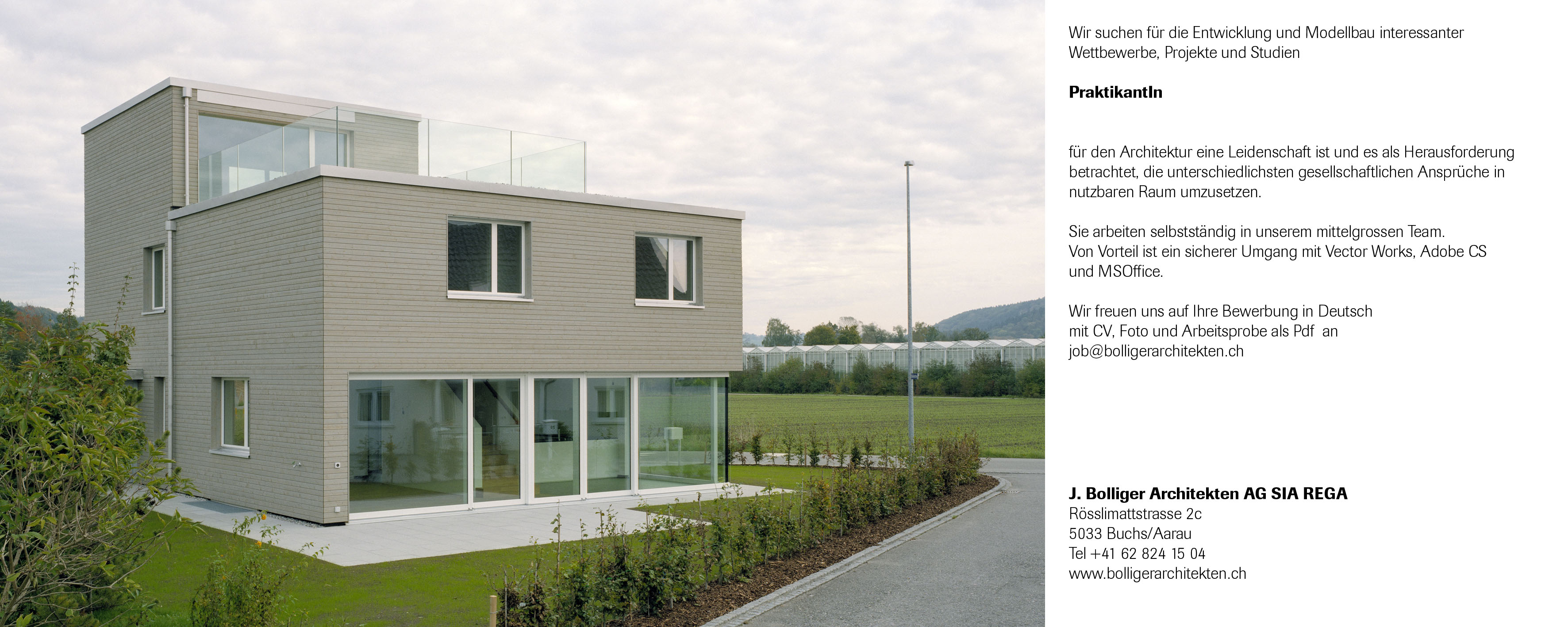 Praktium/Job Inserat