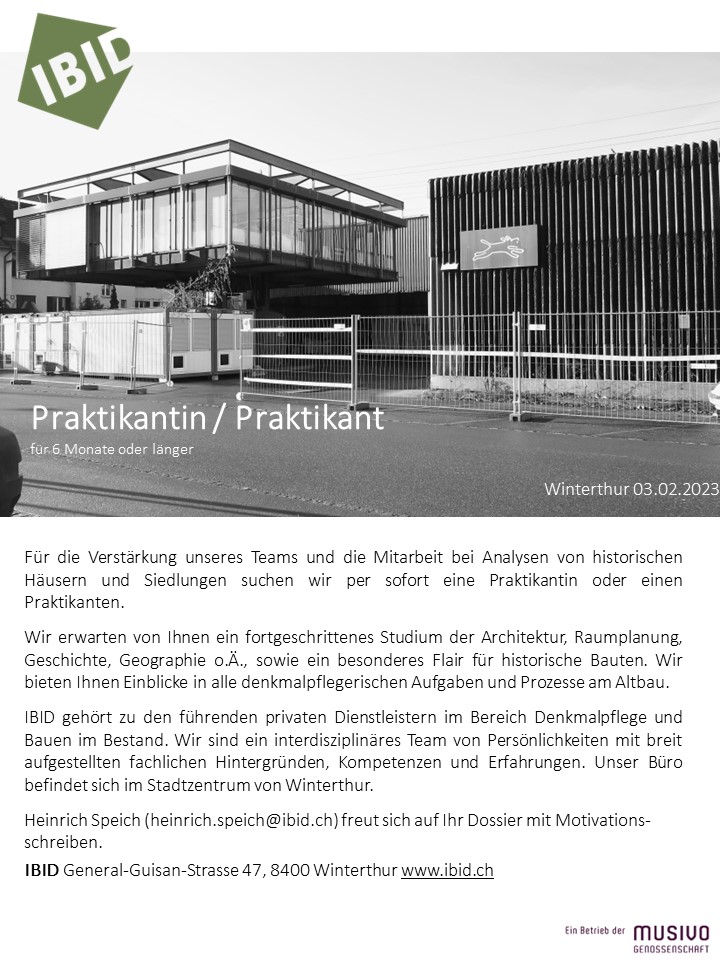 Praktium/Job Inserat