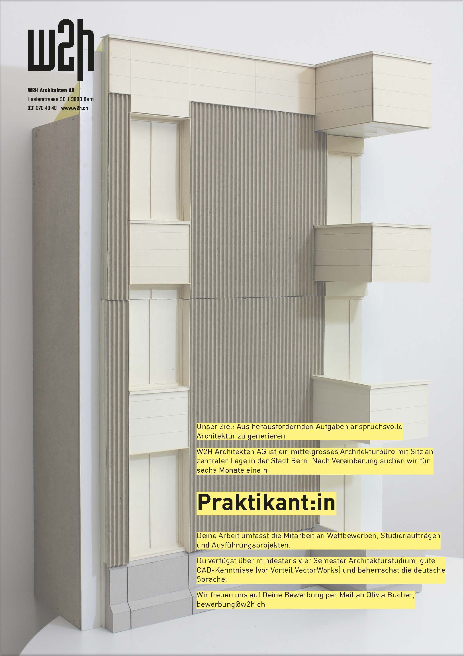 Praktium/Job Inserat