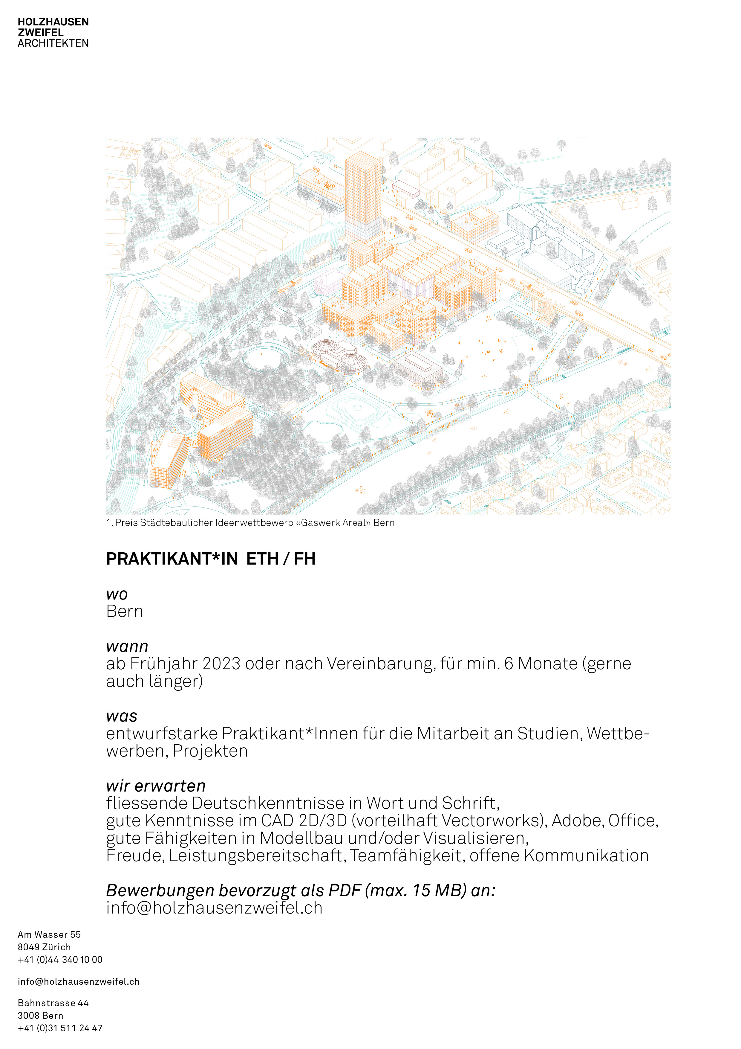 Praktium/Job Inserat