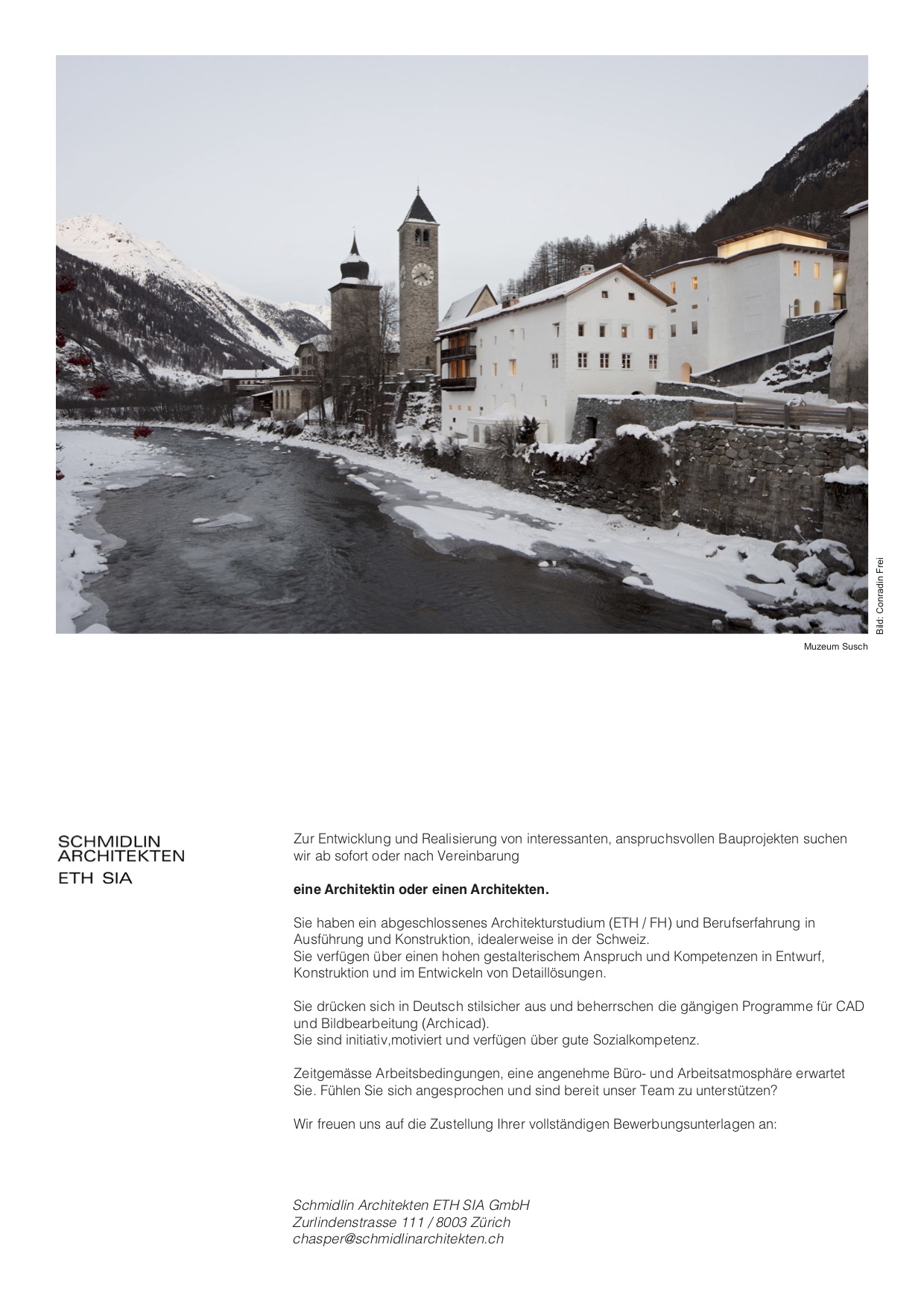 Praktium/Job Inserat