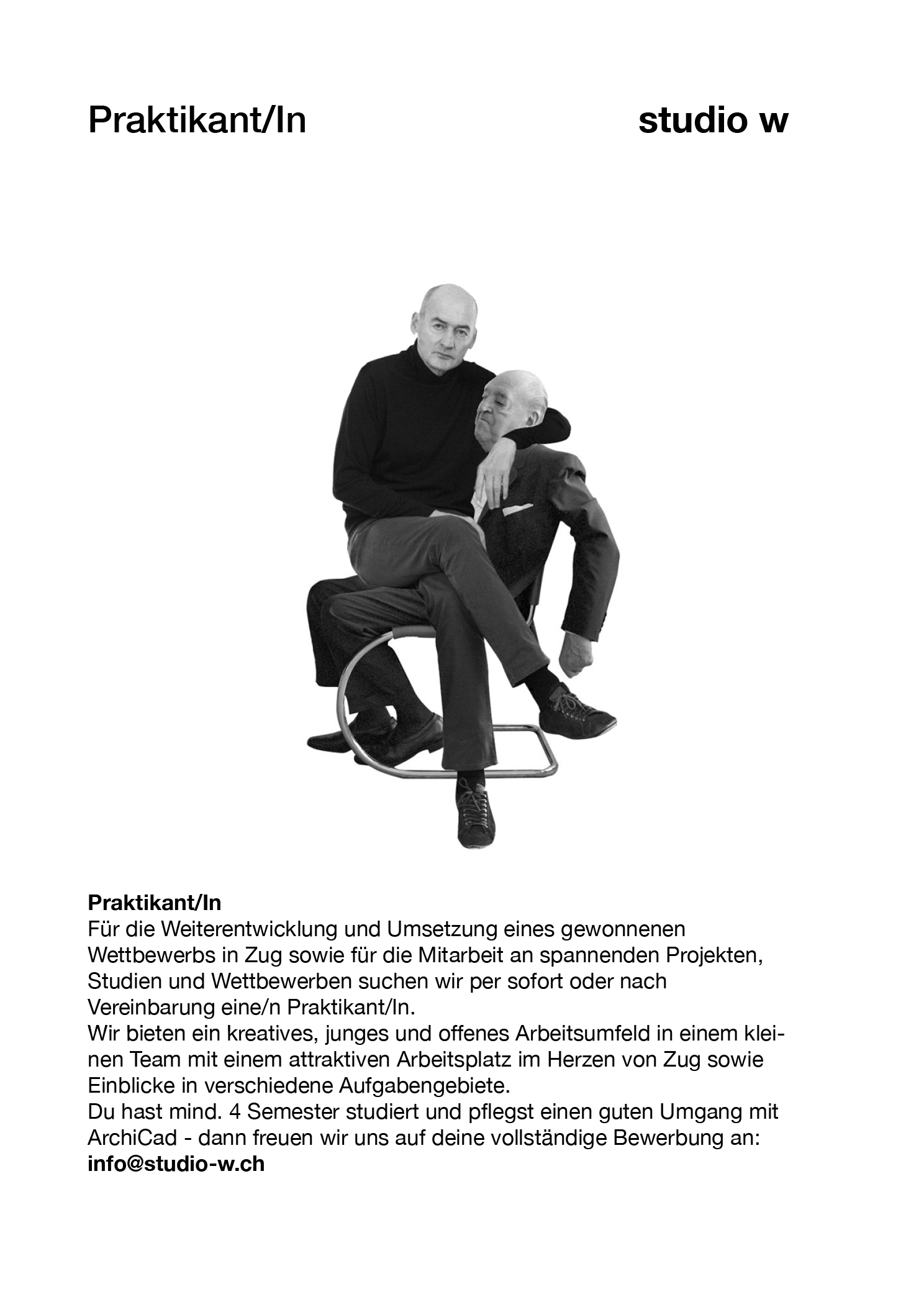 Praktium/Job Inserat