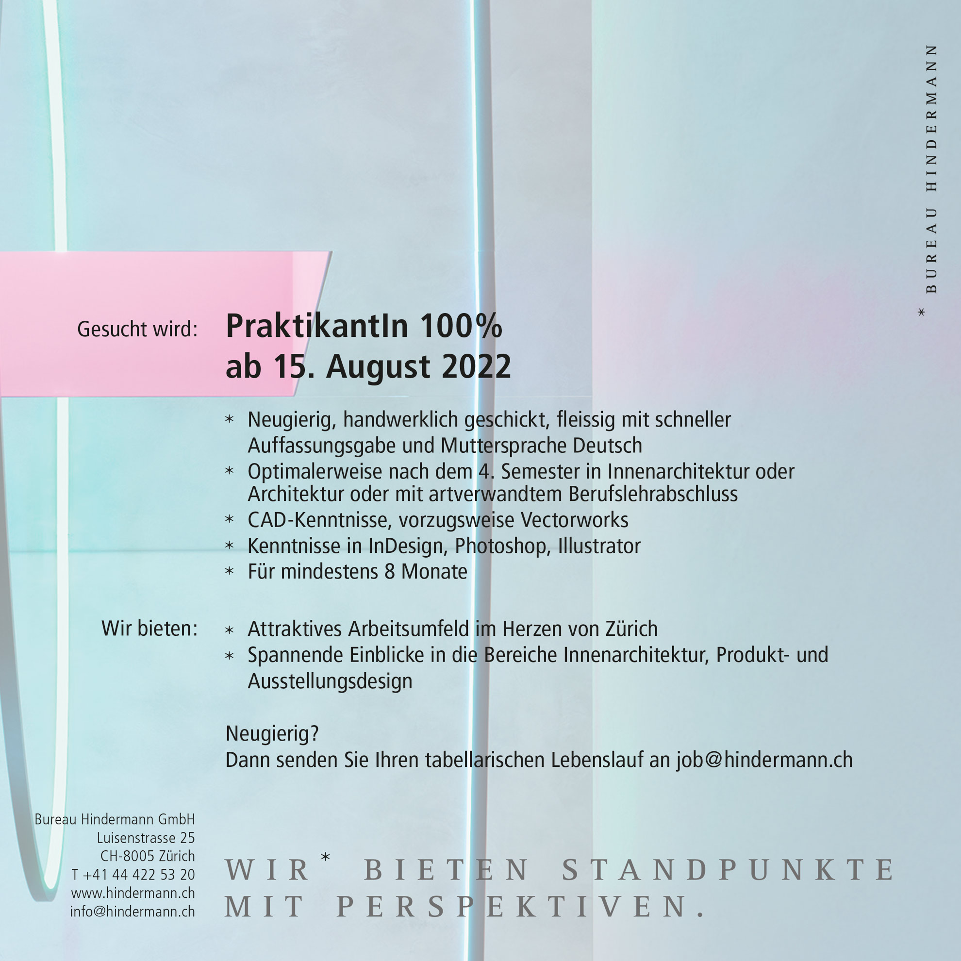 Praktium/Job Inserat