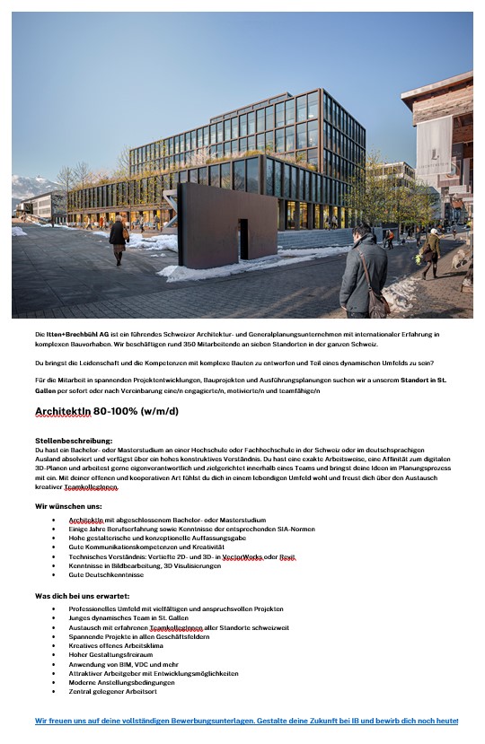 Praktium/Job Inserat