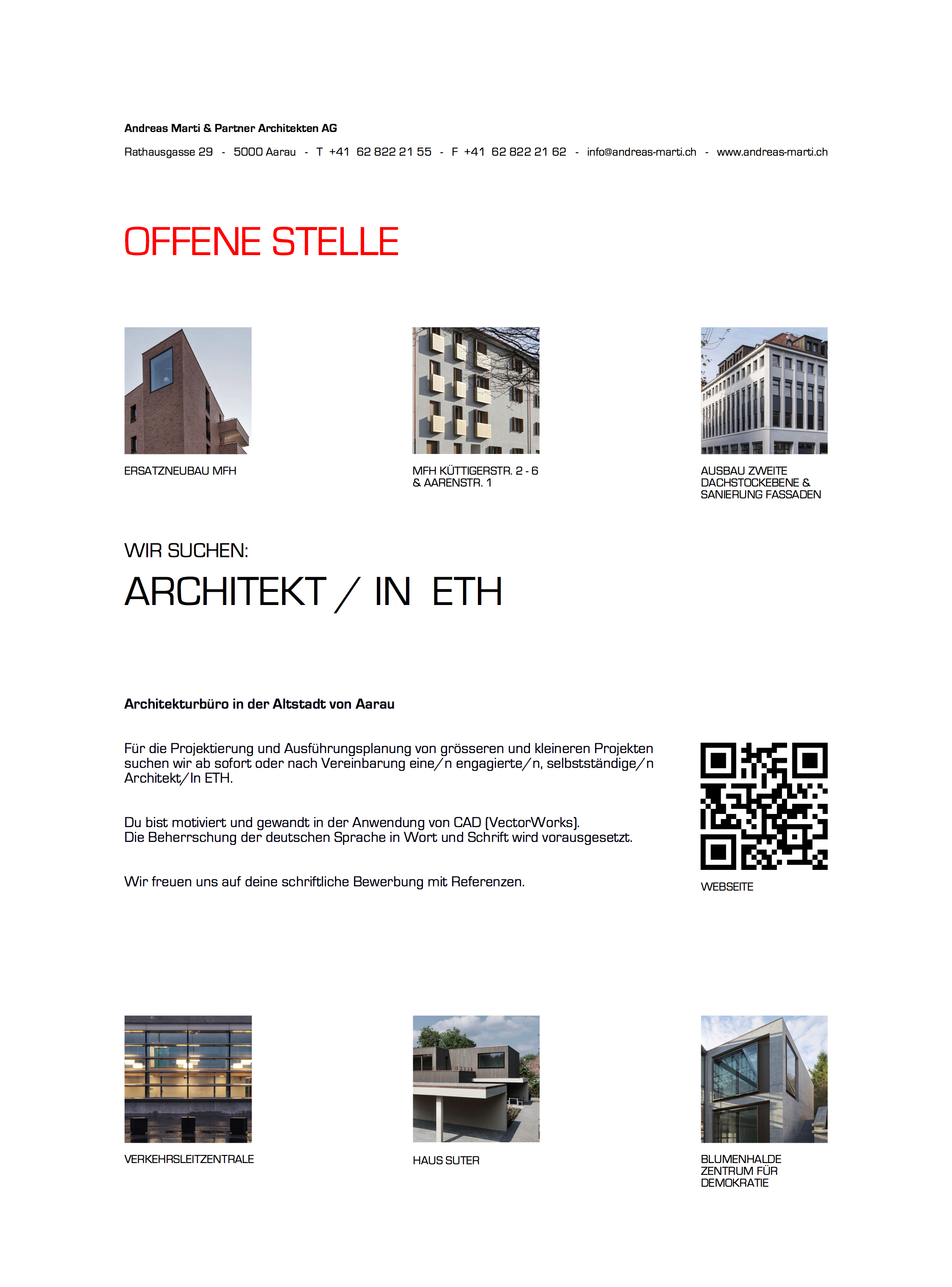 Praktium/Job Inserat