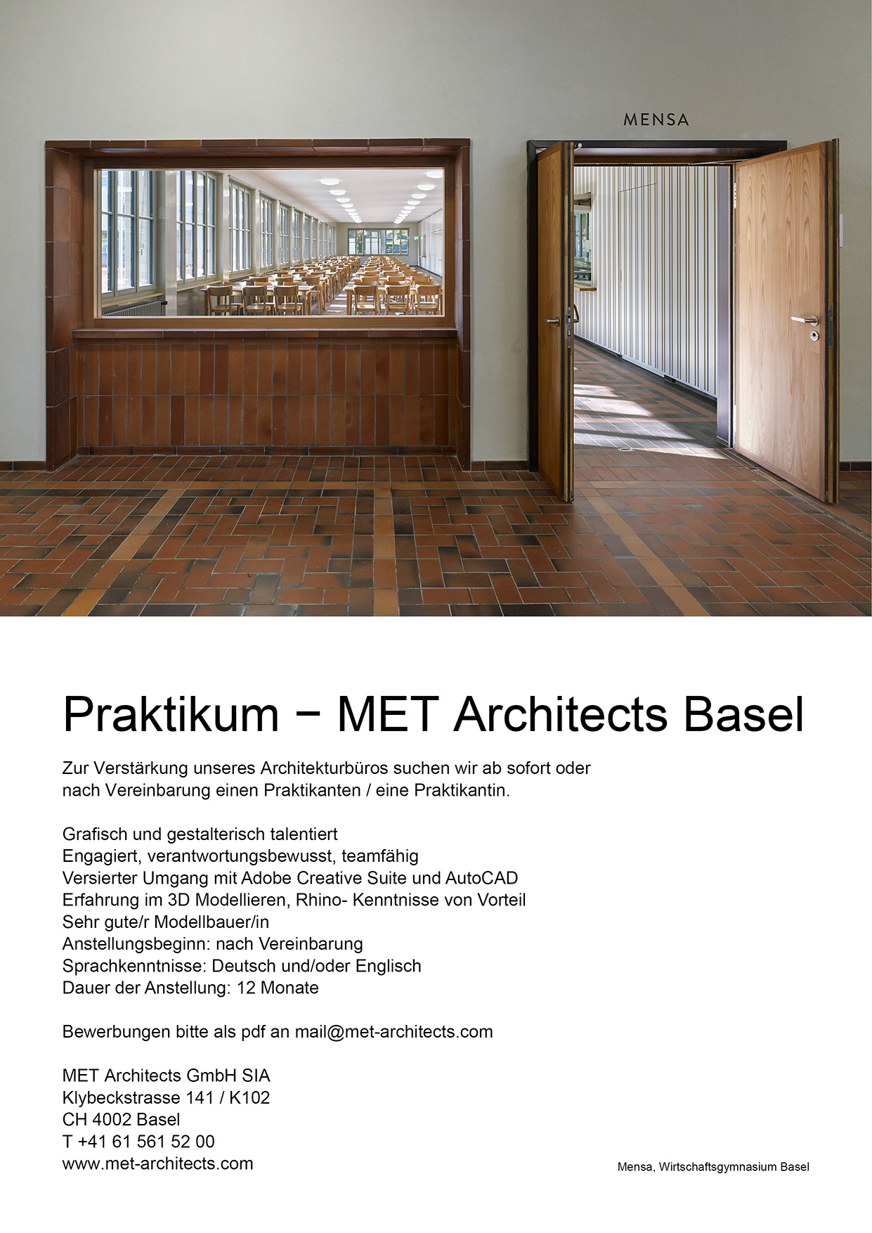 Praktium/Job Inserat