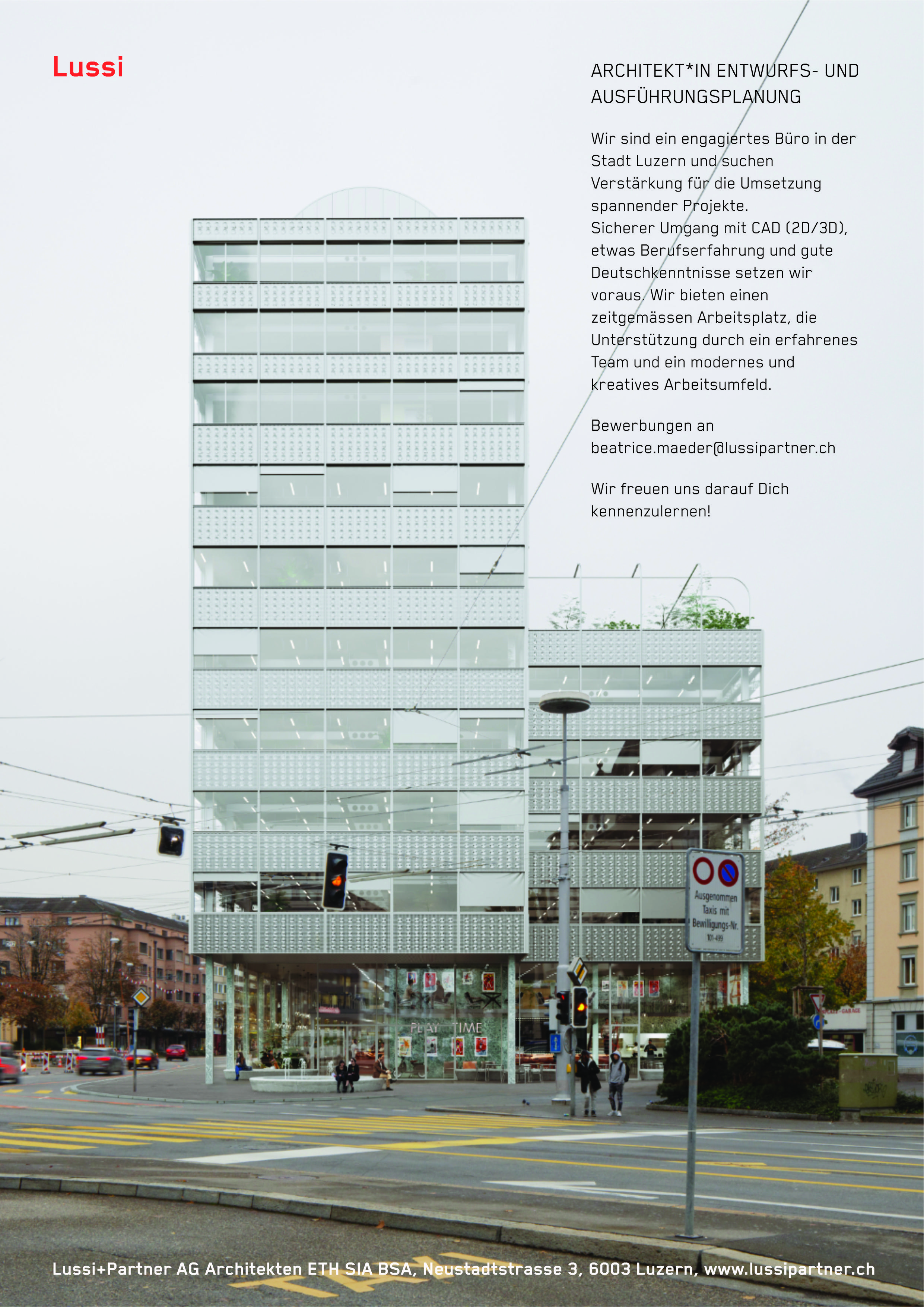 Praktium/Job Inserat