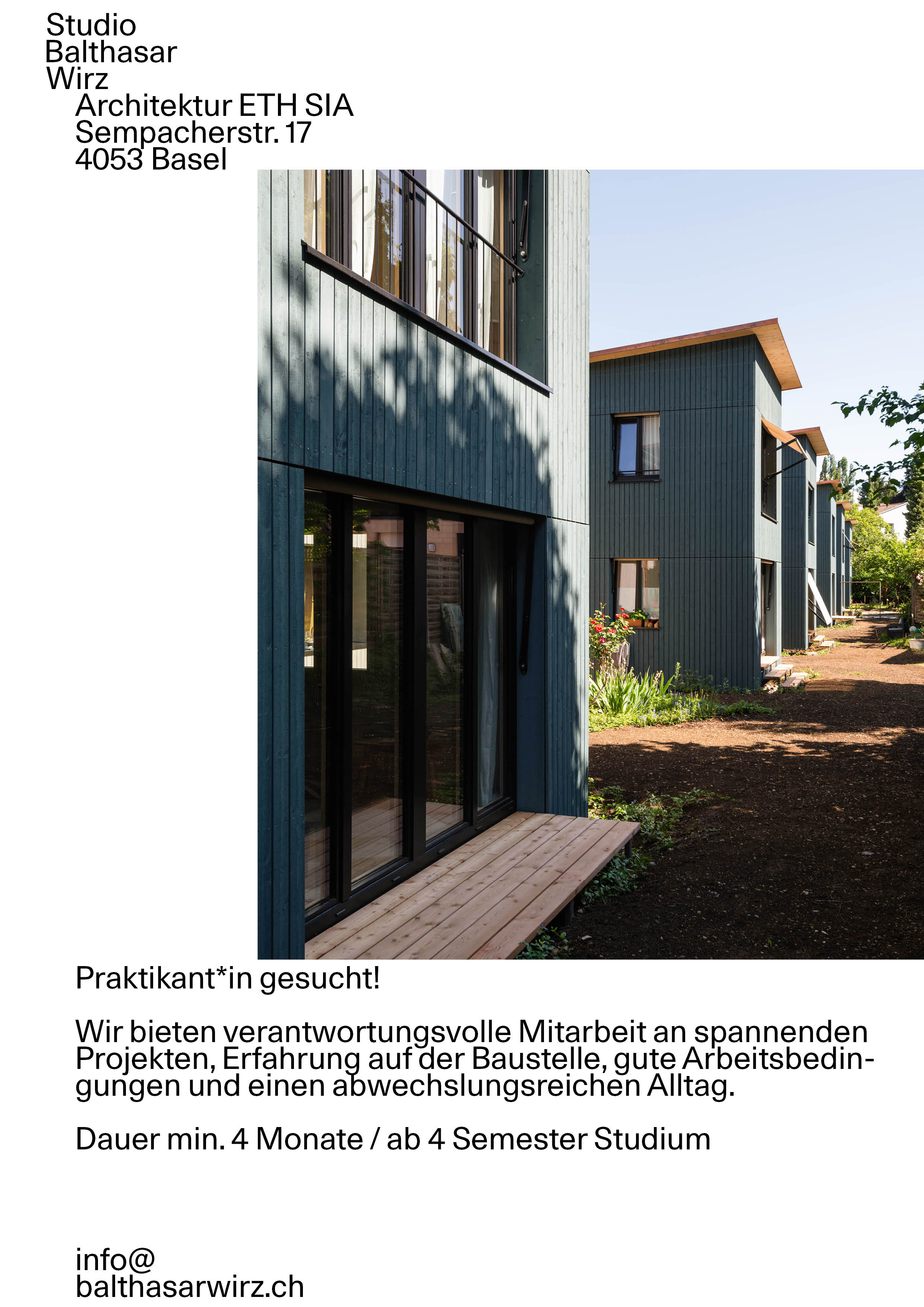 Praktium/Job Inserat
