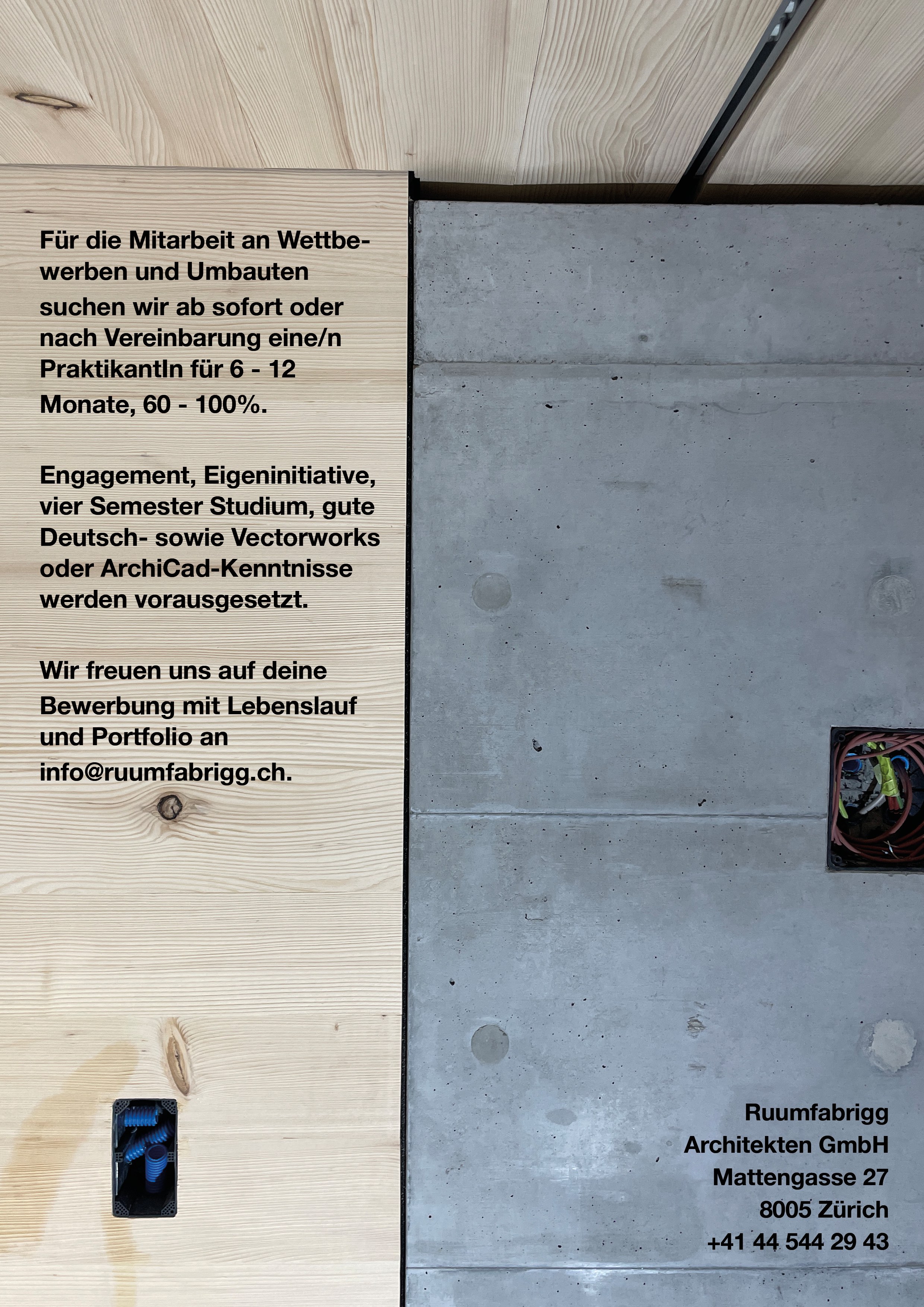 Praktium/Job Inserat