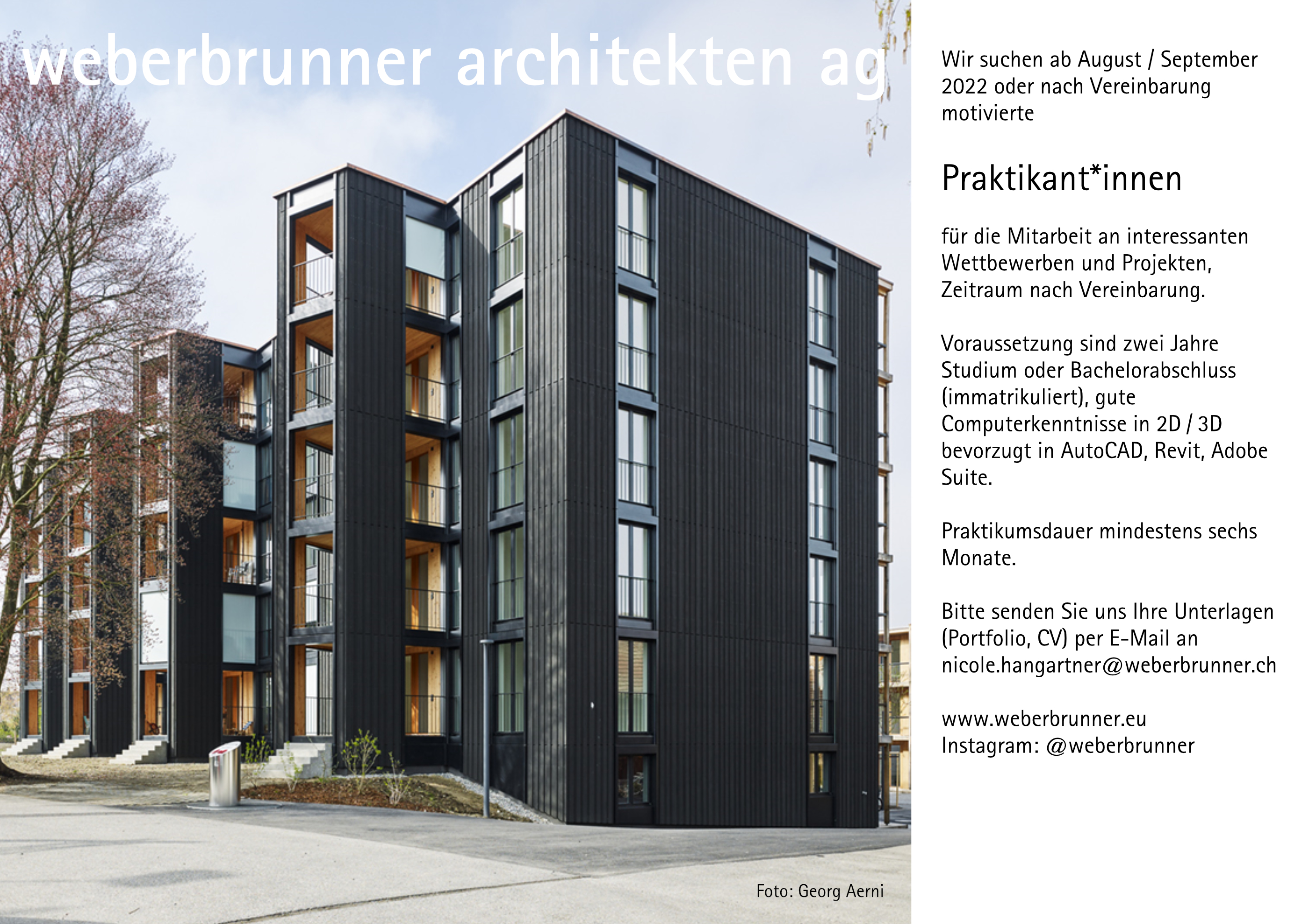 Praktium/Job Inserat