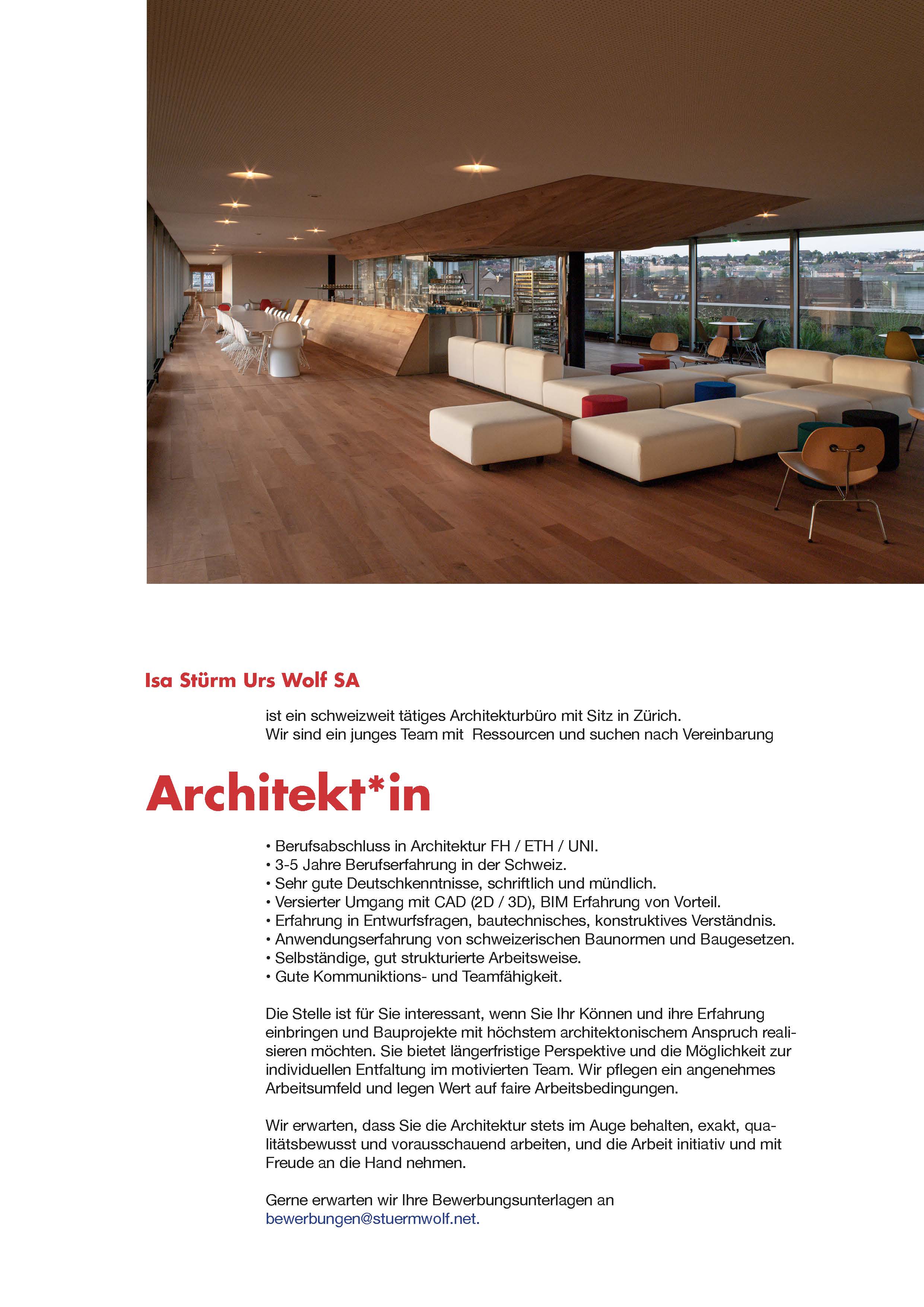 Praktium/Job Inserat
