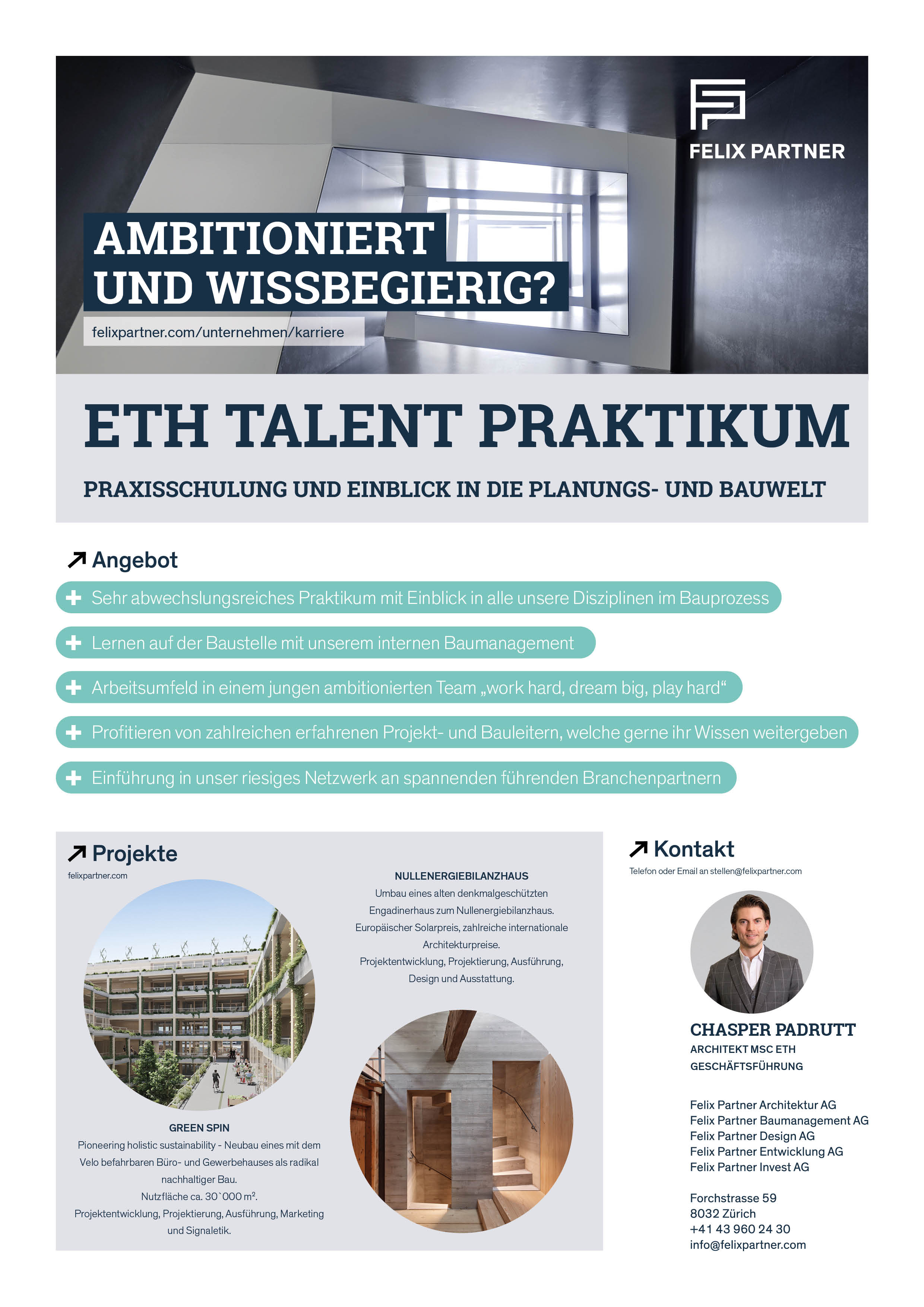 Praktium/Job Inserat