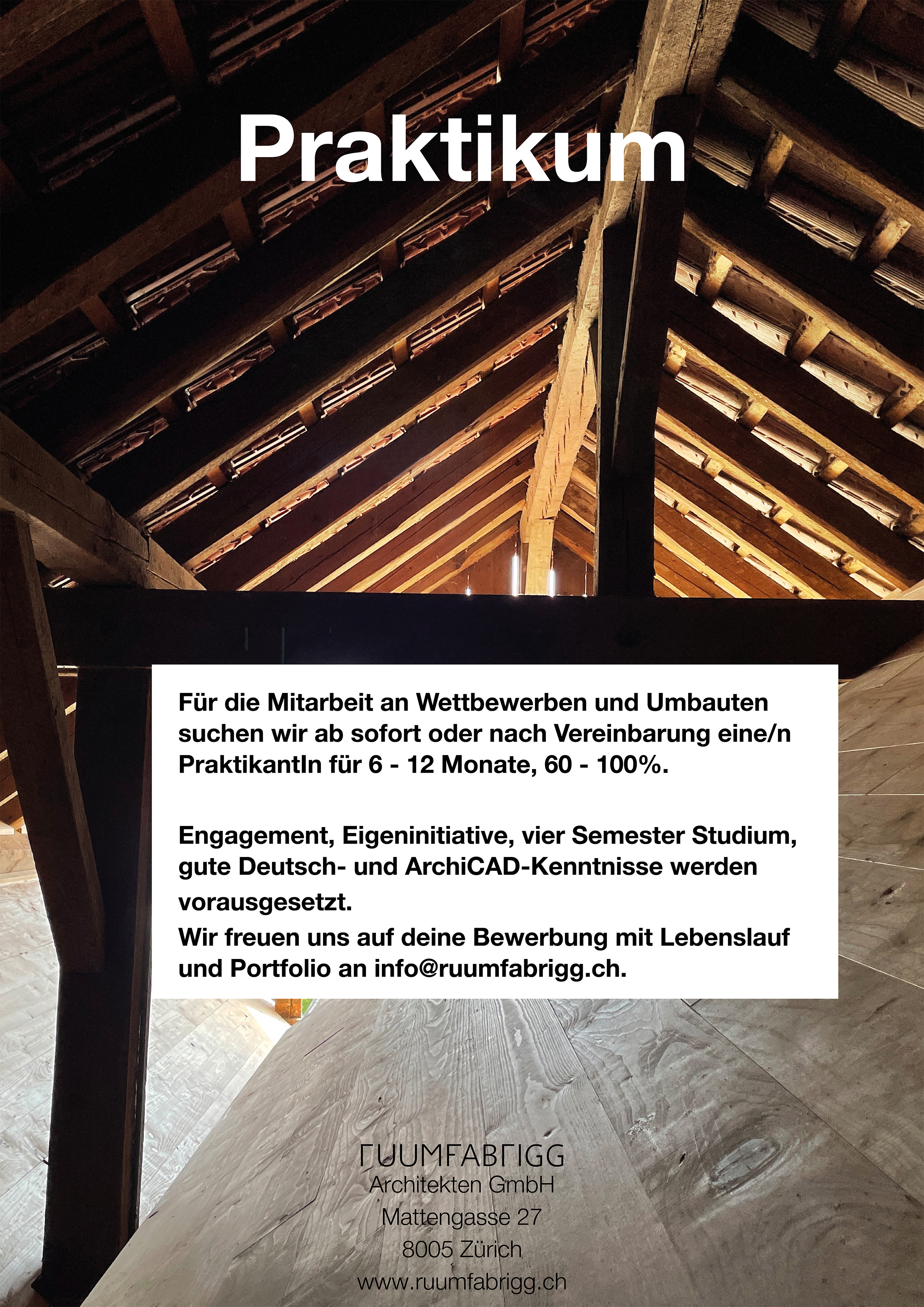 Praktium/Job Inserat