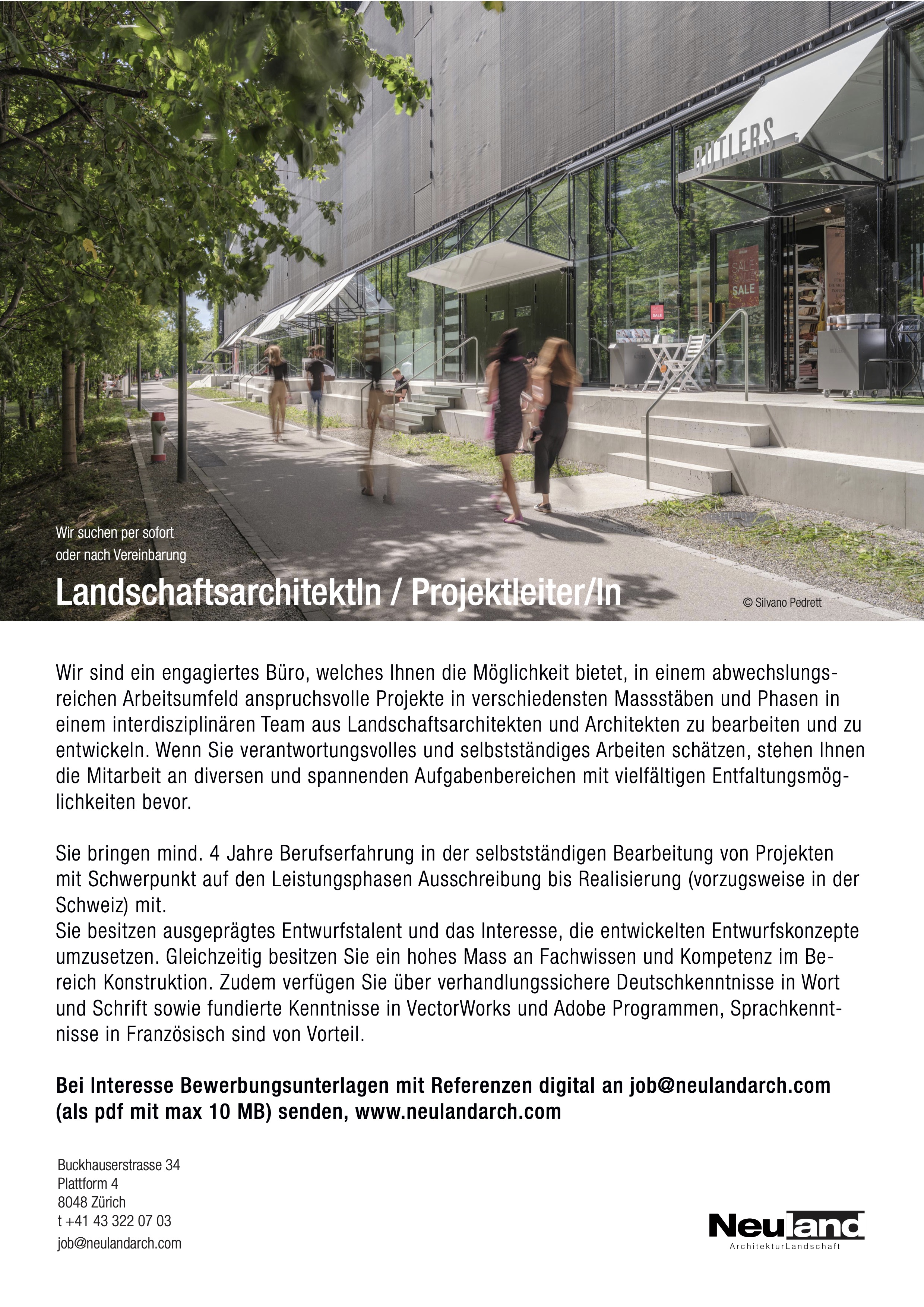 Praktium/Job Inserat