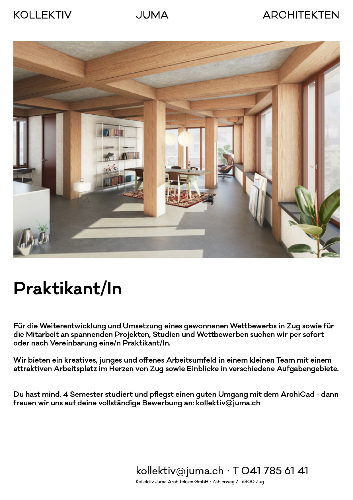 Praktium/Job Inserat