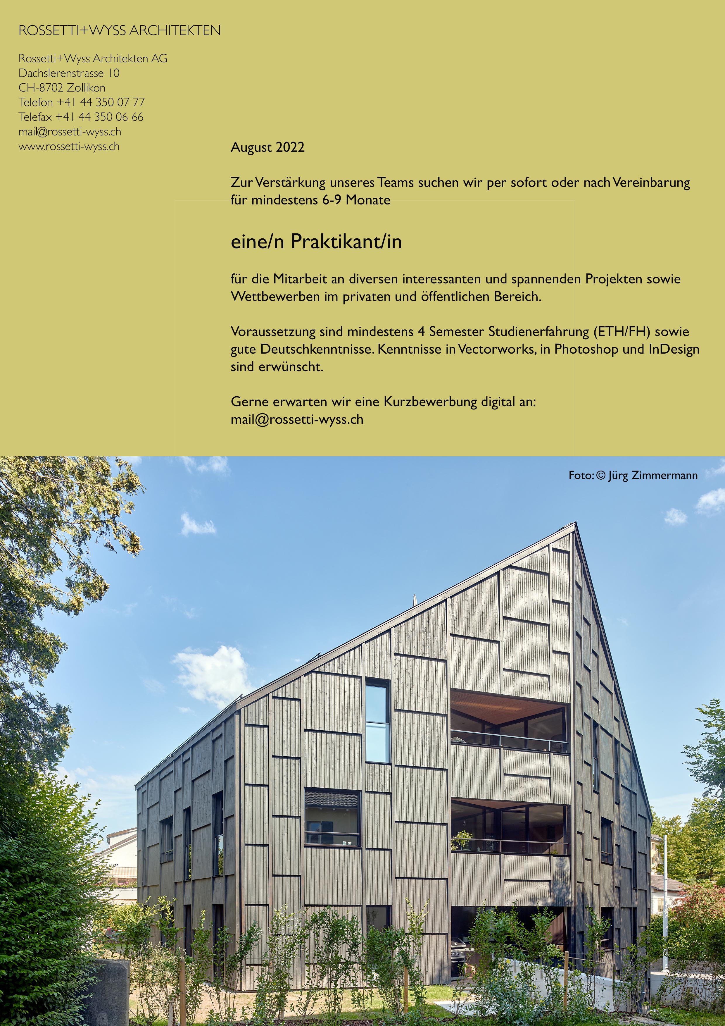 Praktium/Job Inserat