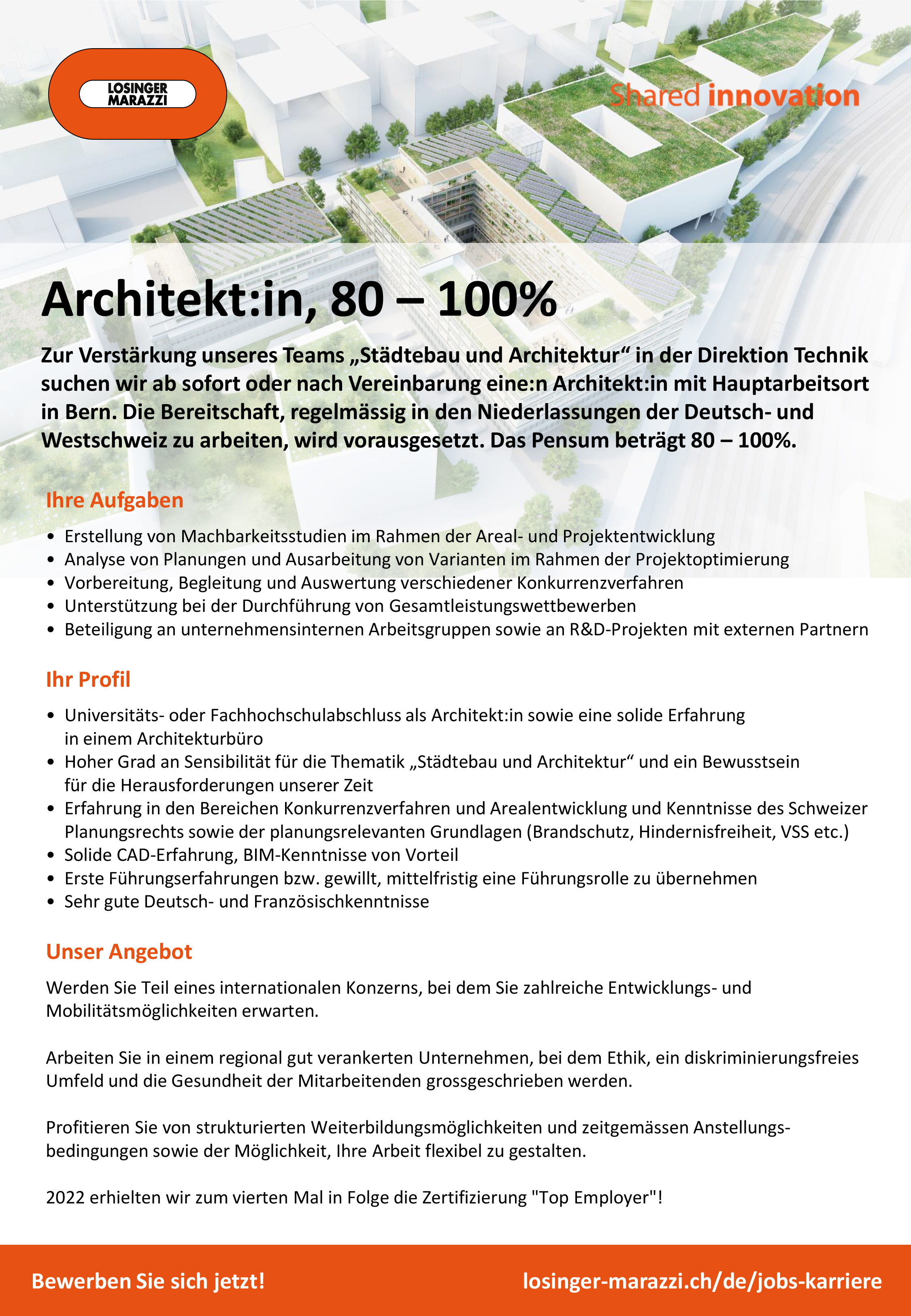 Praktium/Job Inserat