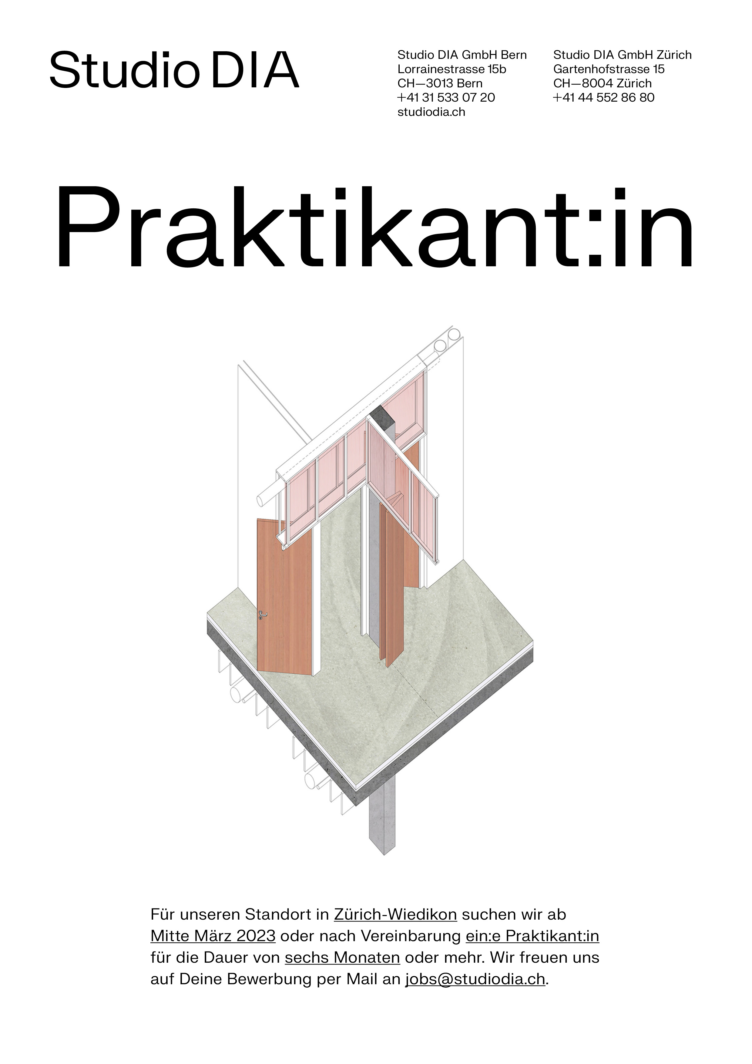 Praktium/Job Inserat