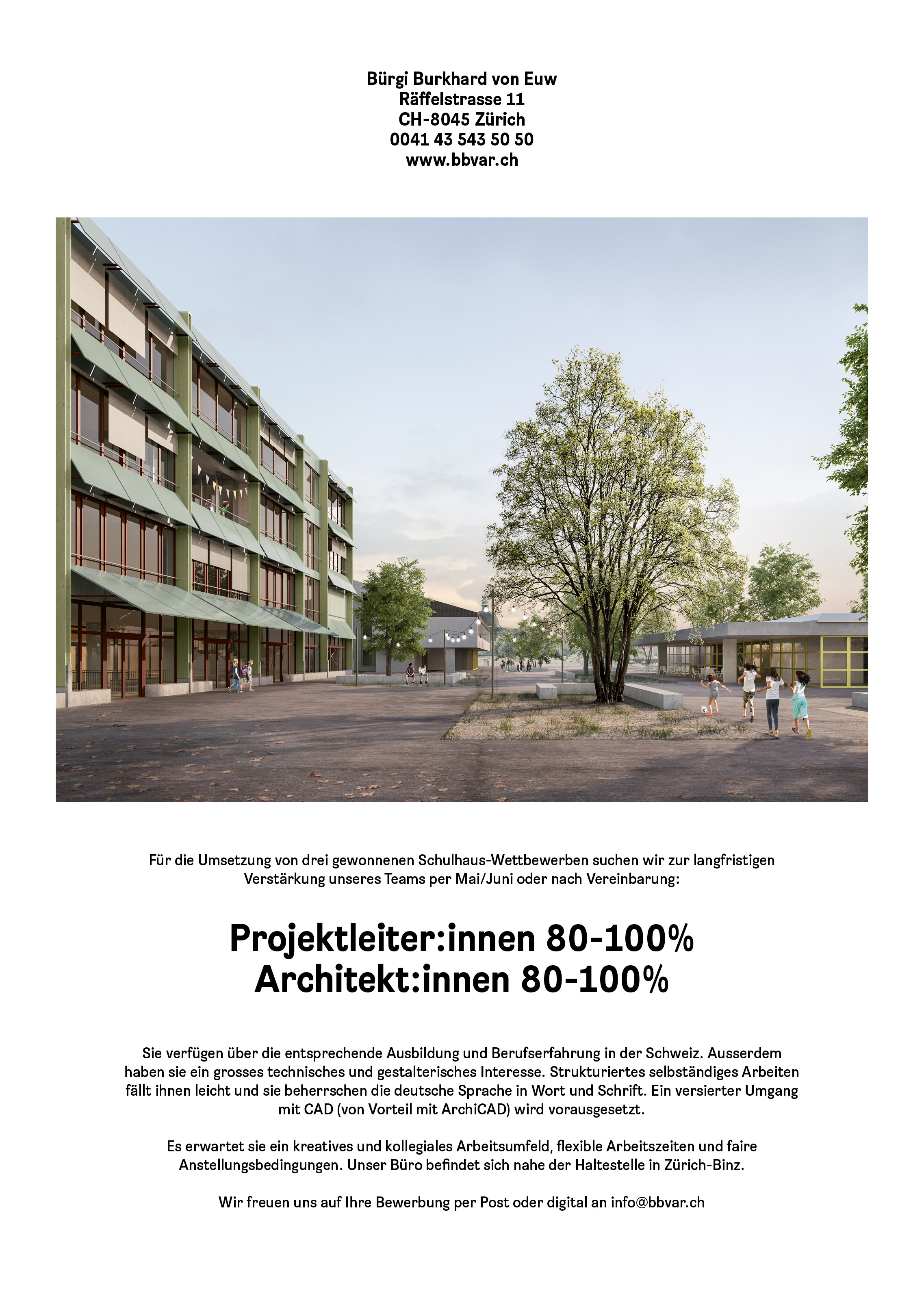 Praktium/Job Inserat