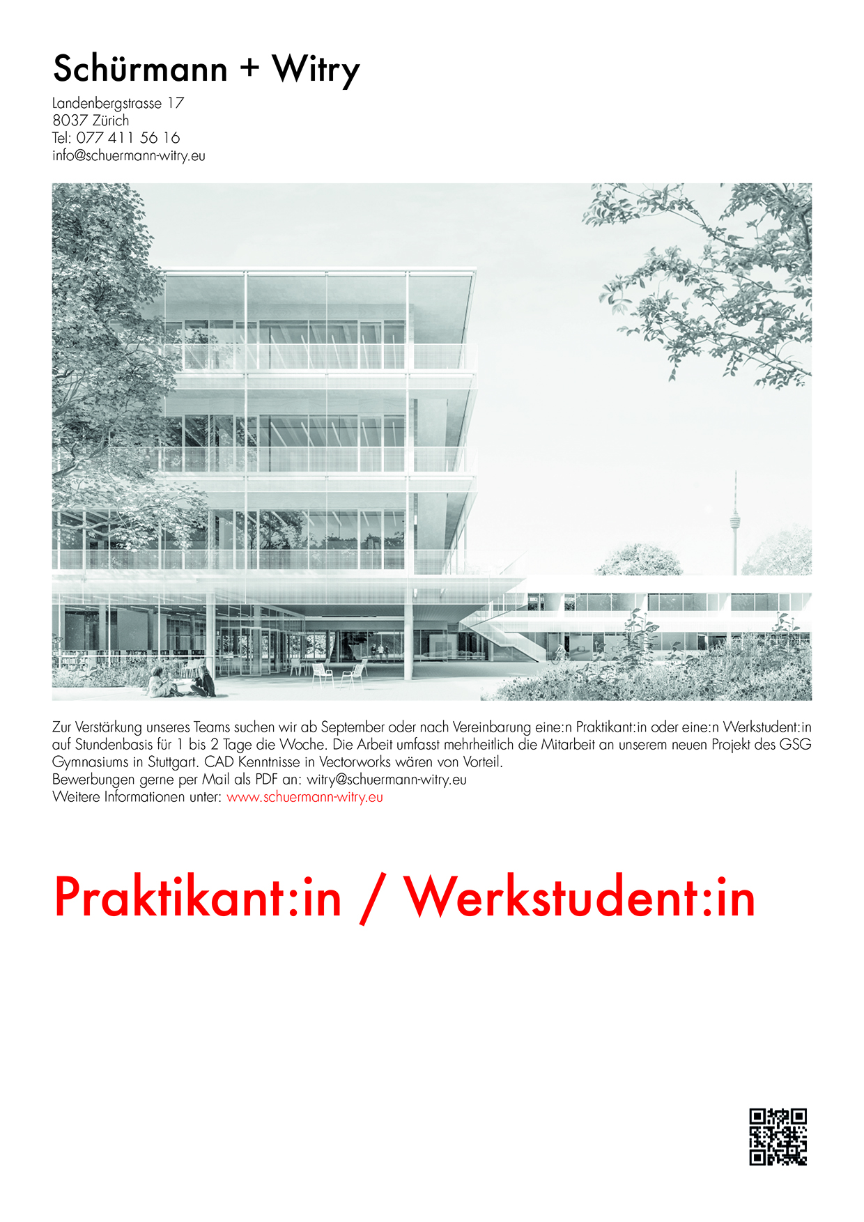 Praktium/Job Inserat