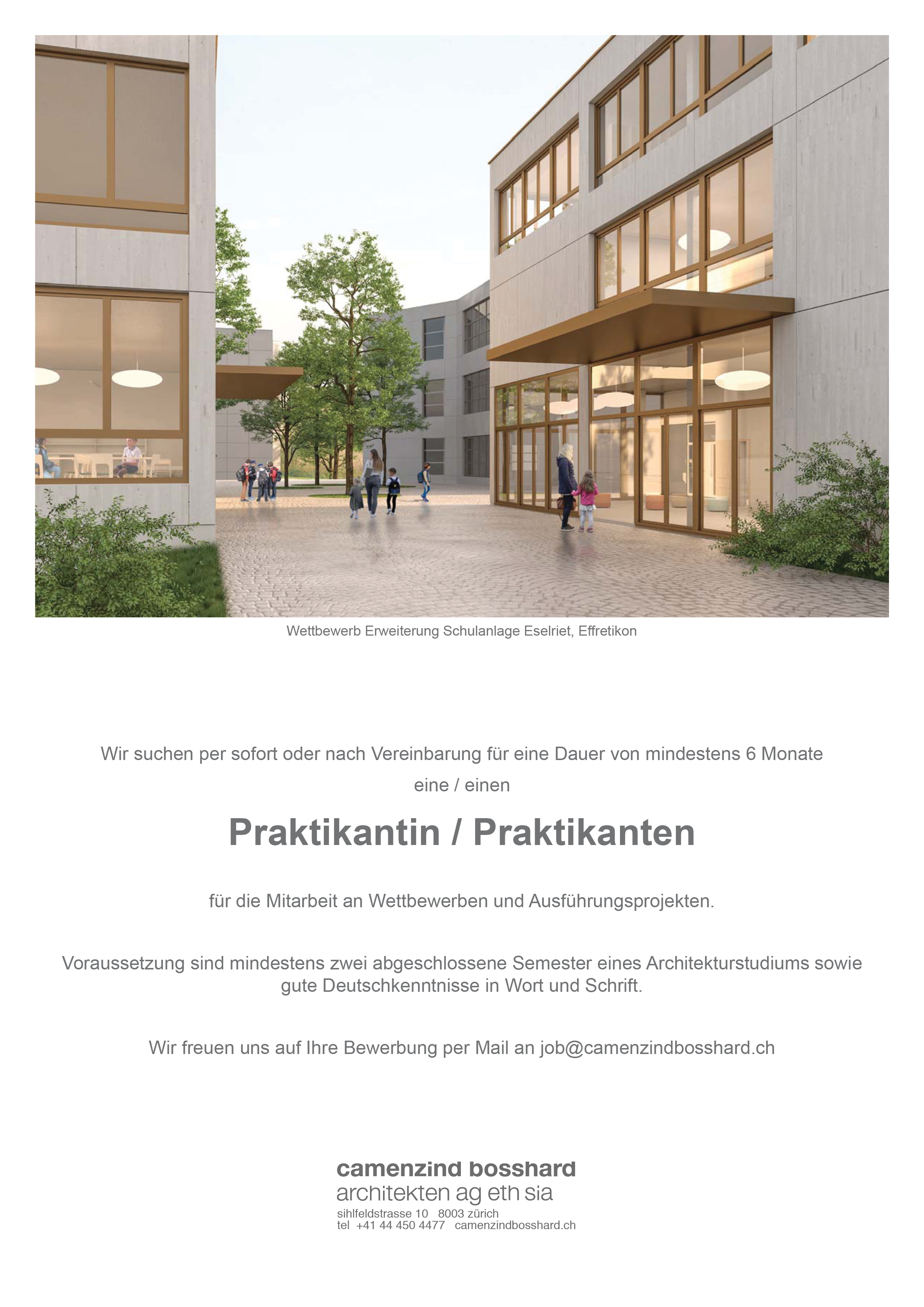 Praktium/Job Inserat
